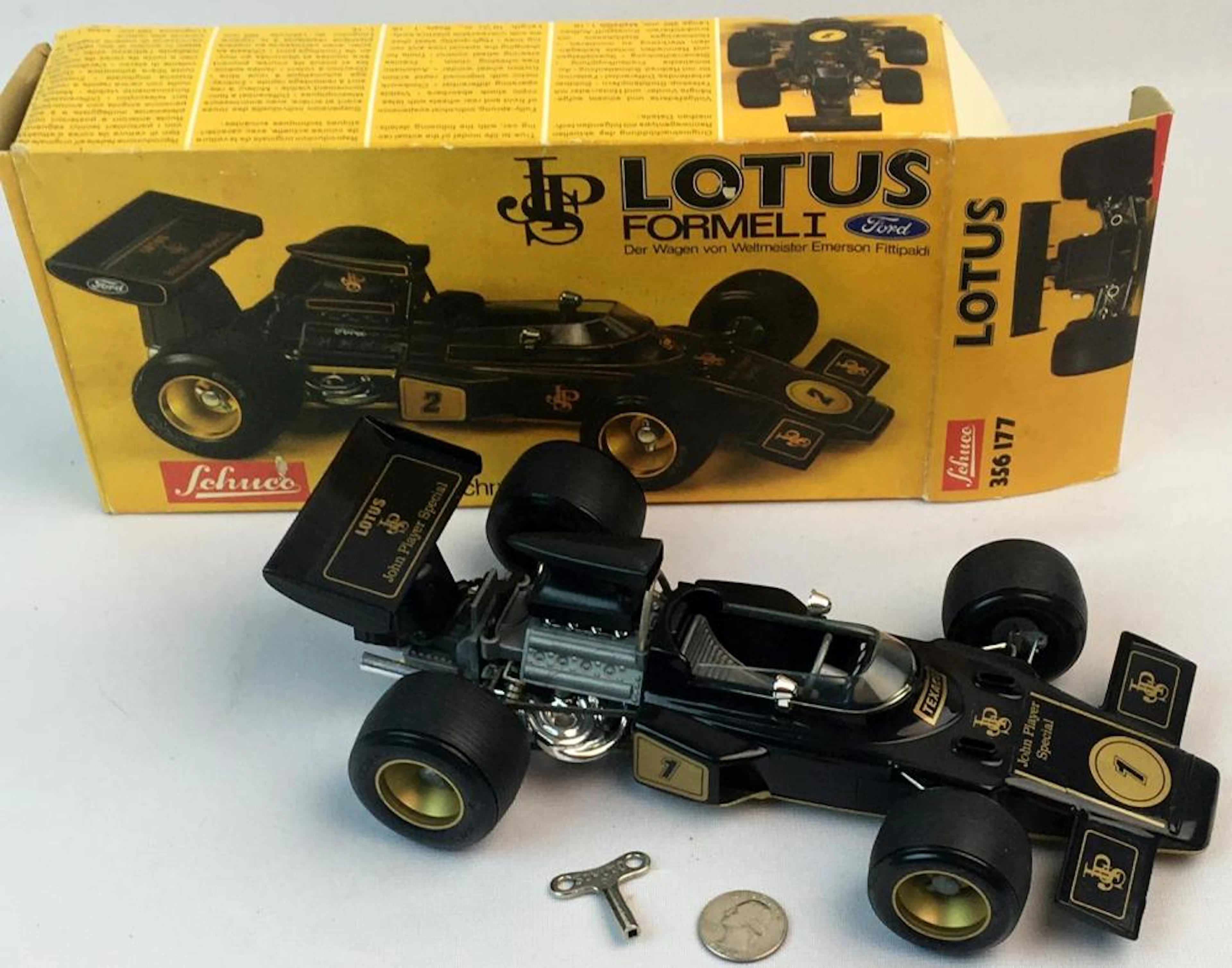 Vintage 1970's Schuco Ford #1 Lotus JPS (John Player Special) Formel 1 E