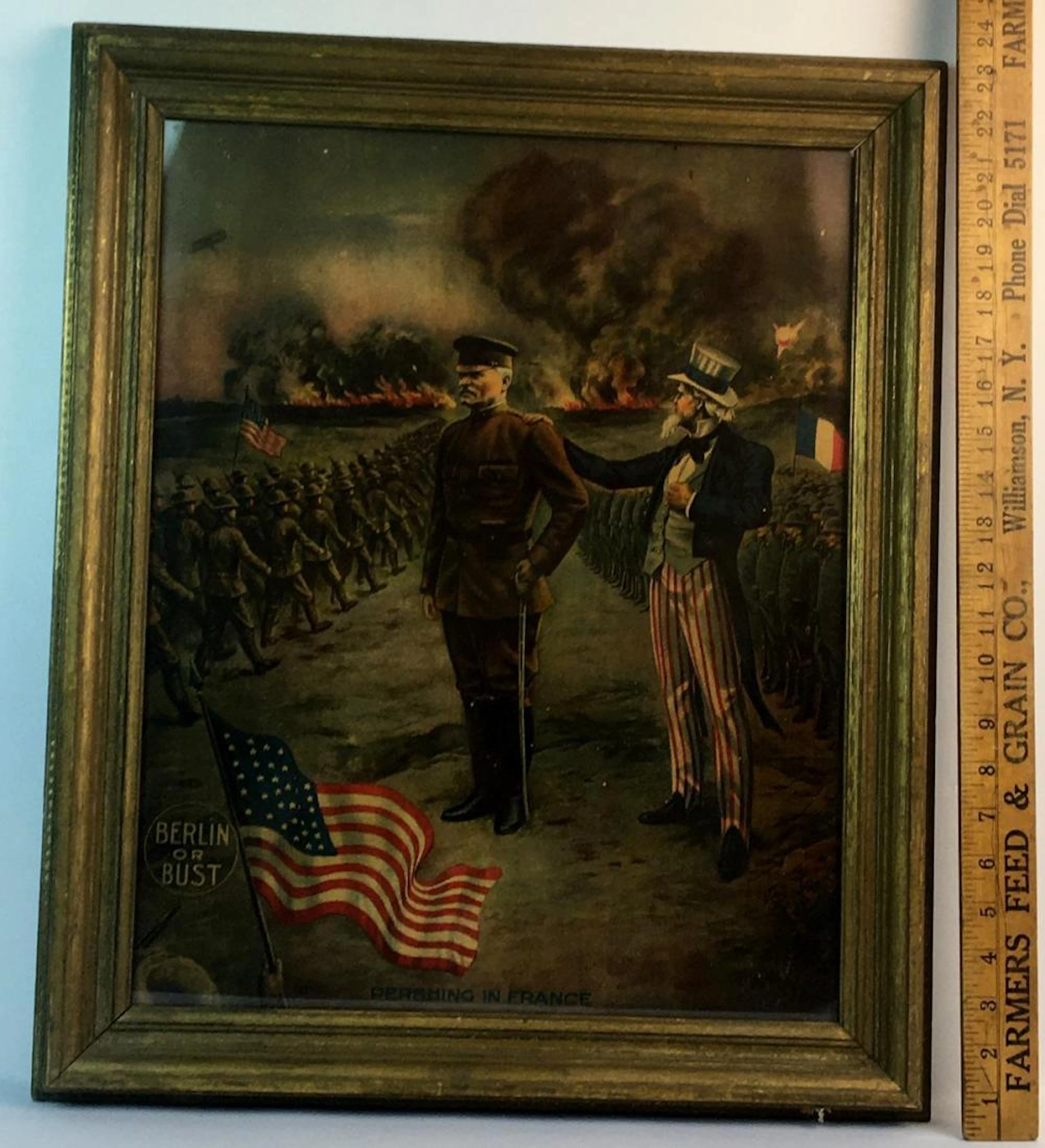 Antique Original 1917 "Pershing in France": Berlin or...