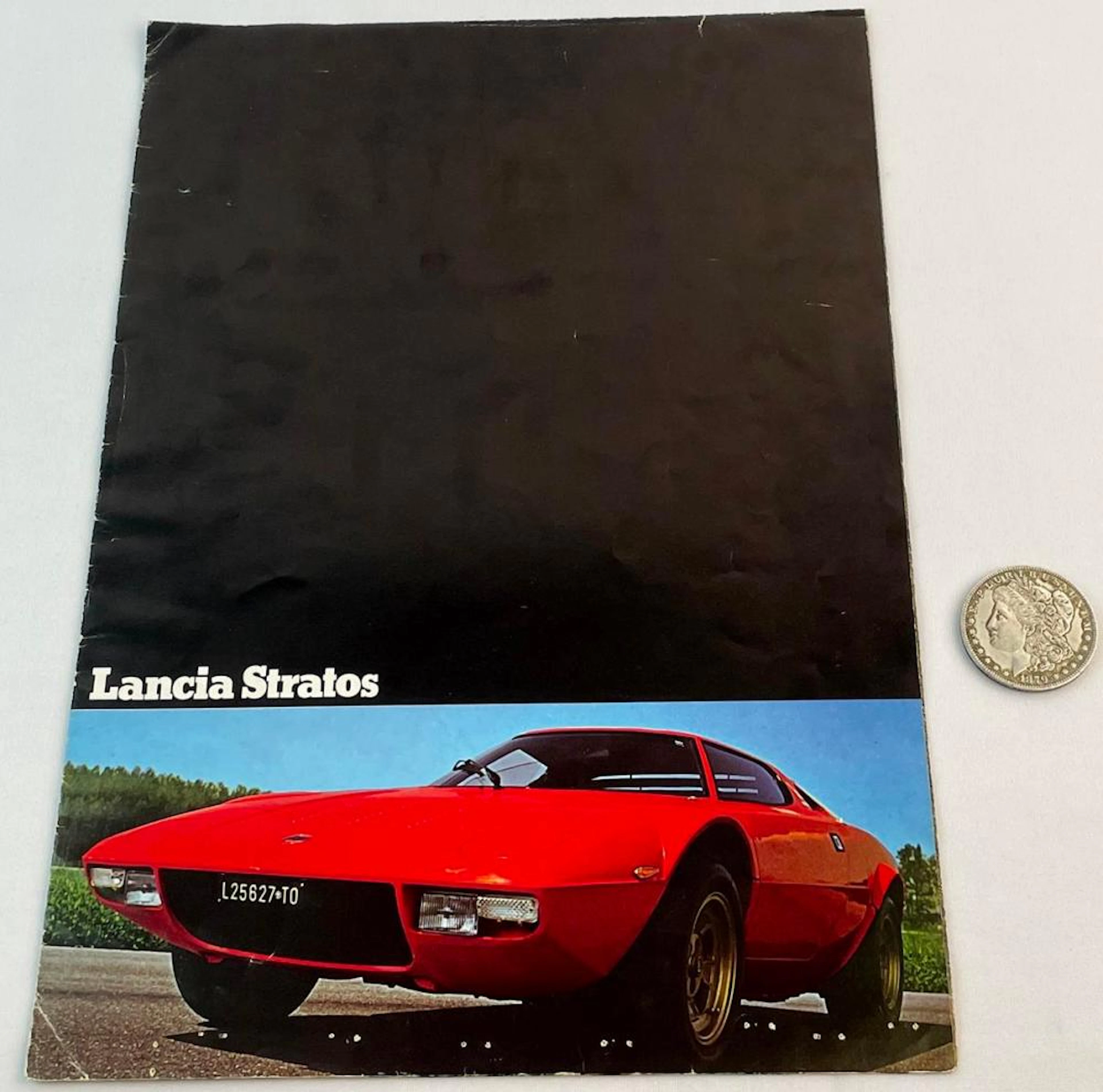 Vintage c. 1975 Original Lancia Stratos Original Car Dealer Sales Brochure