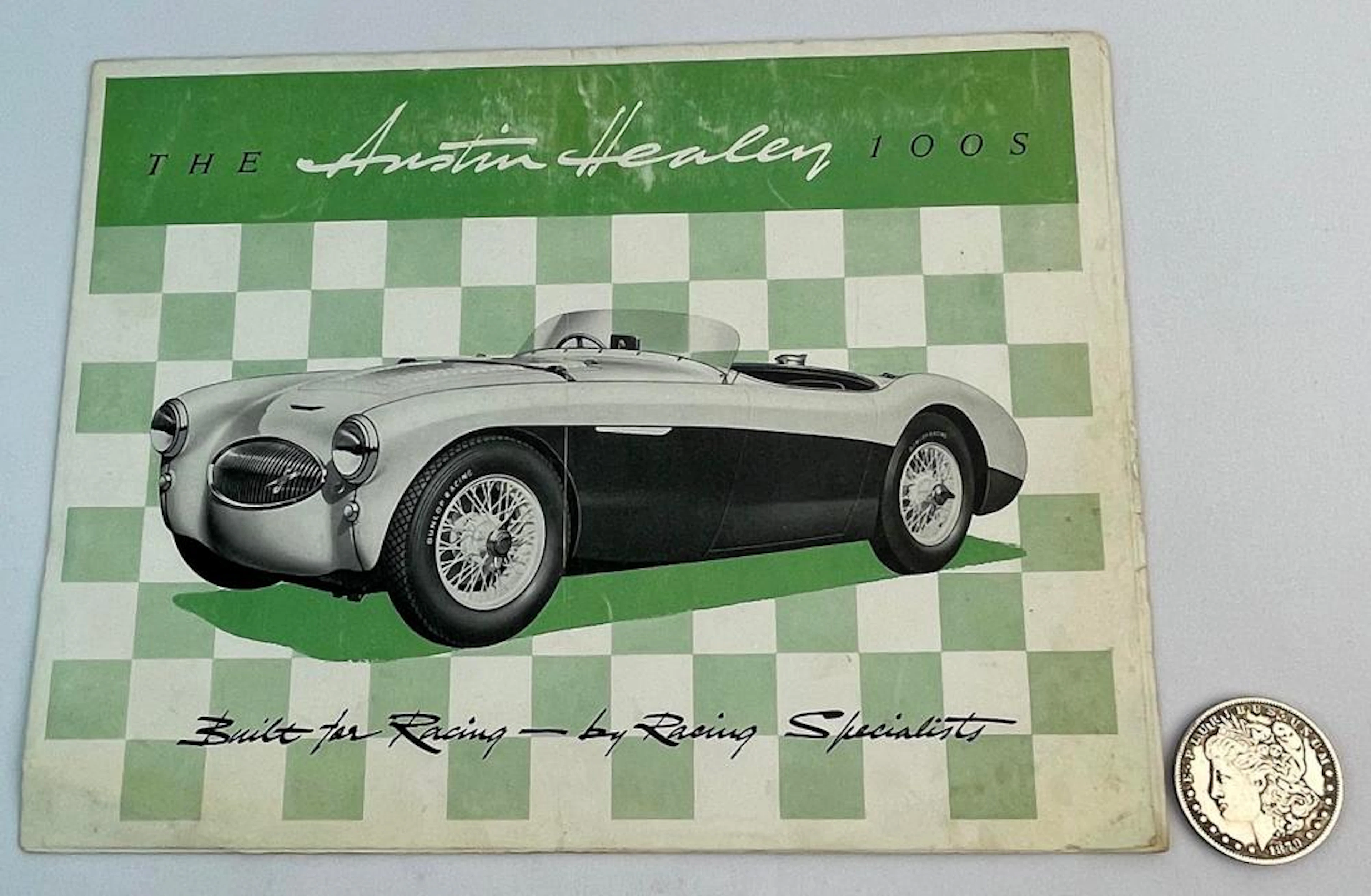 Vintage 1955 Austin Healey 100S Original Car Dealer Sales Brochure