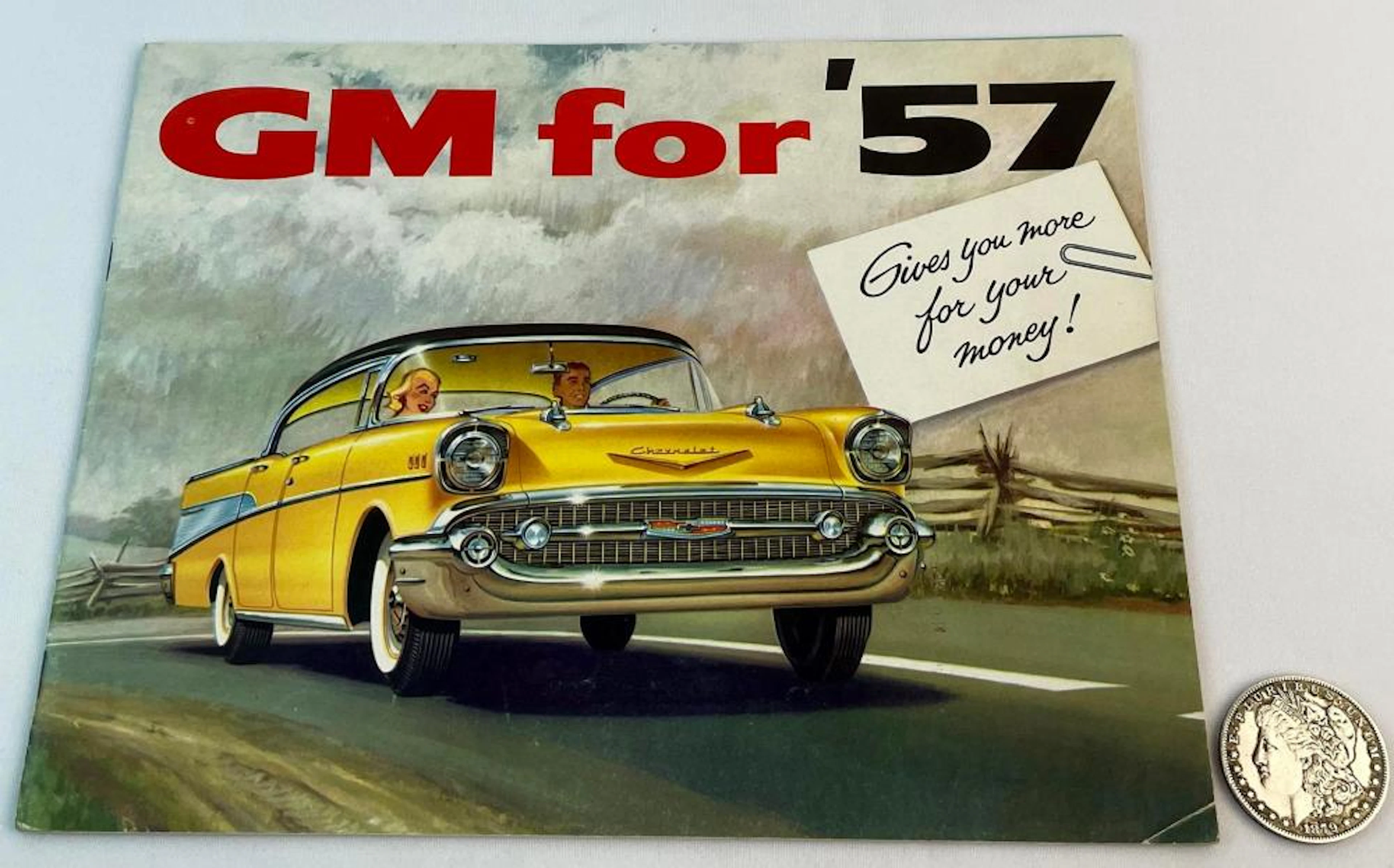 Vintage 1957 GM For '57 Full Line Original Car Dealer Sales Brochure (Chevrolet