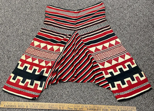 Vintage 1960's Authentic African Ethiopian Pattern Wool Pants