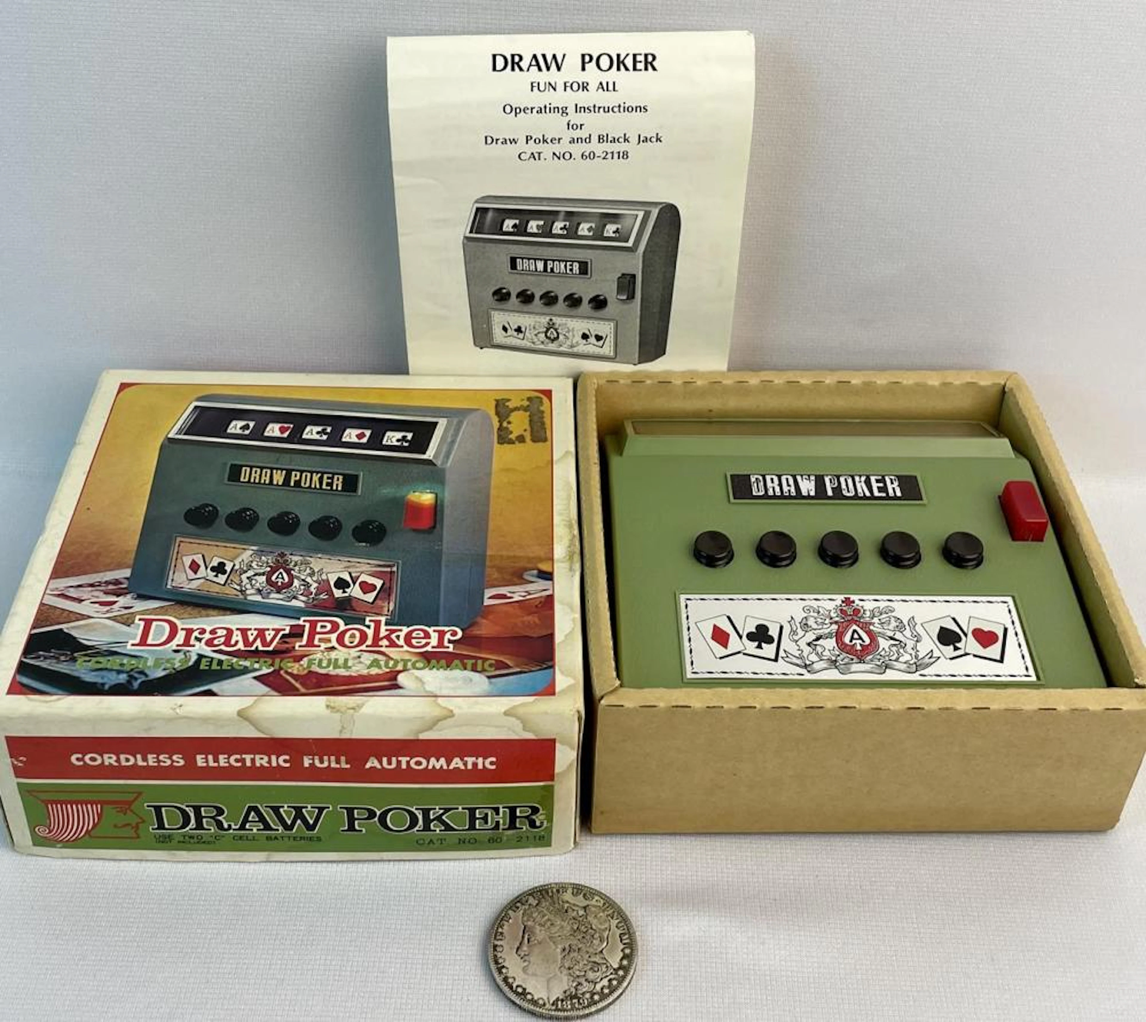Vintage 1970's Radio Shack Draw Poker w/ Original Box