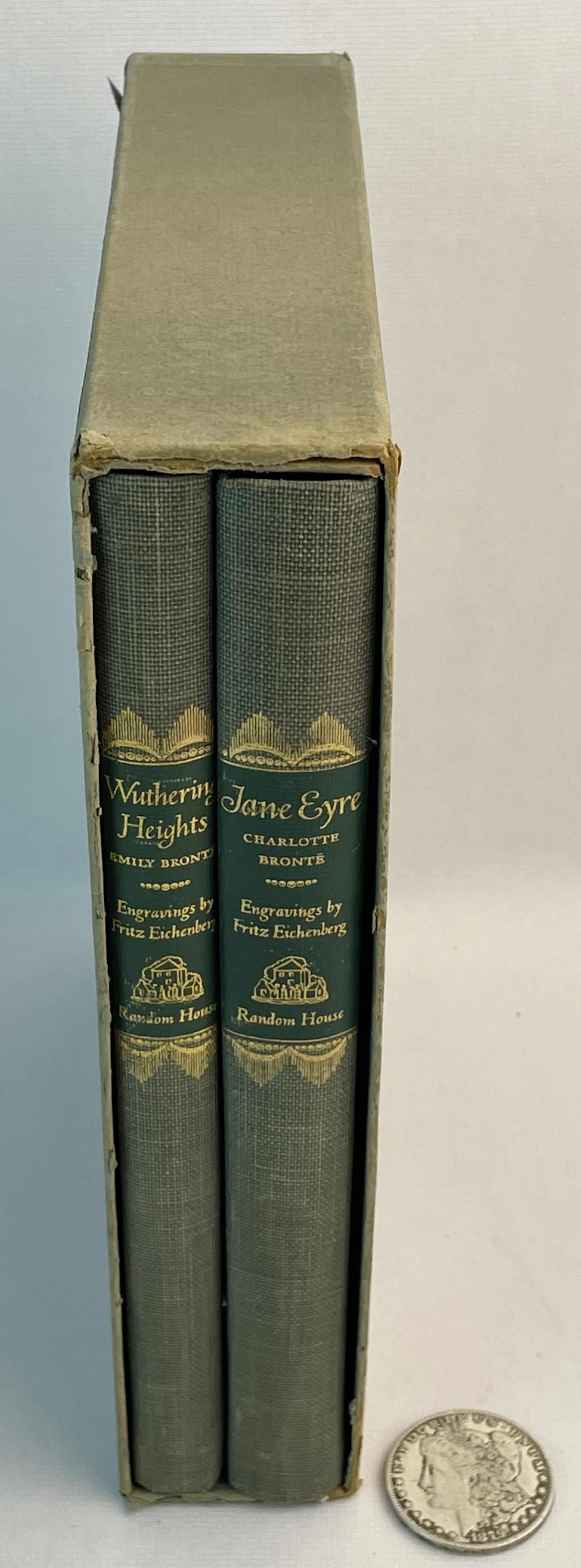 1944 Jane Eyre and Wuthering Heights Set by Charlotte and...