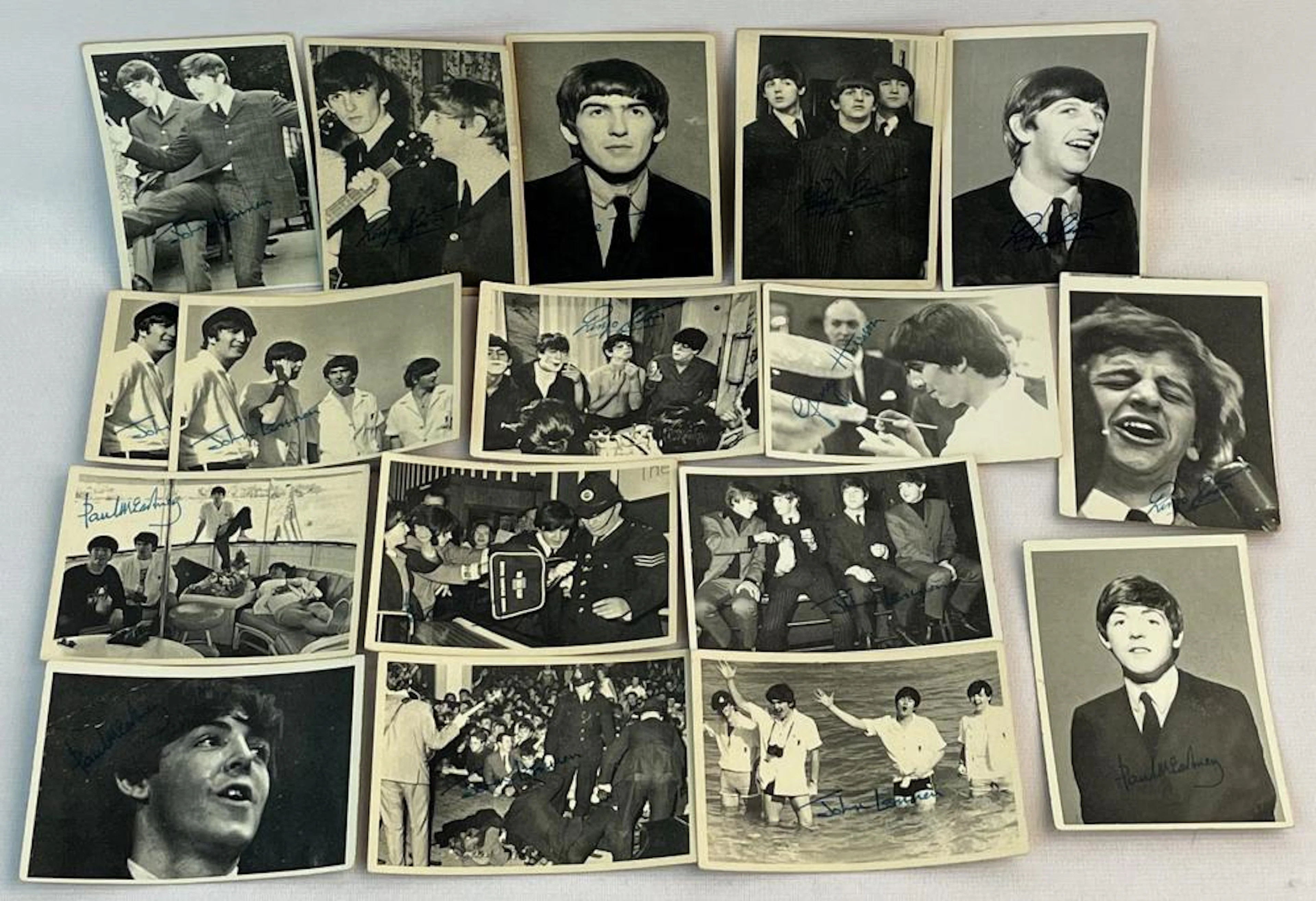 Vintage 1964 Topps Lot of 17 Misc. Beatles 3rd Series Trading Cards