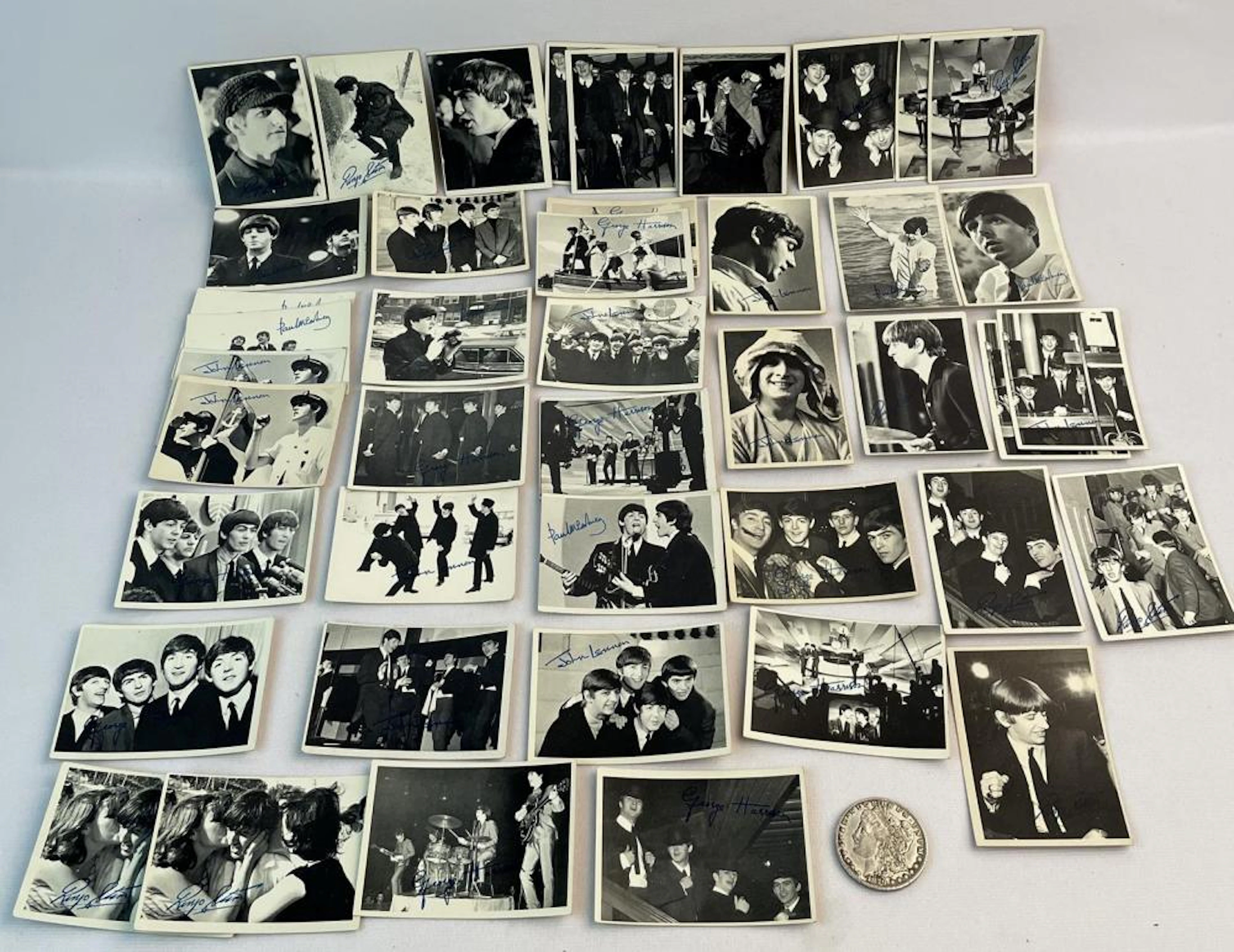 Vintage 1964 Topps Lot of 43 Misc. Beatles 2nd Series Trading Cards