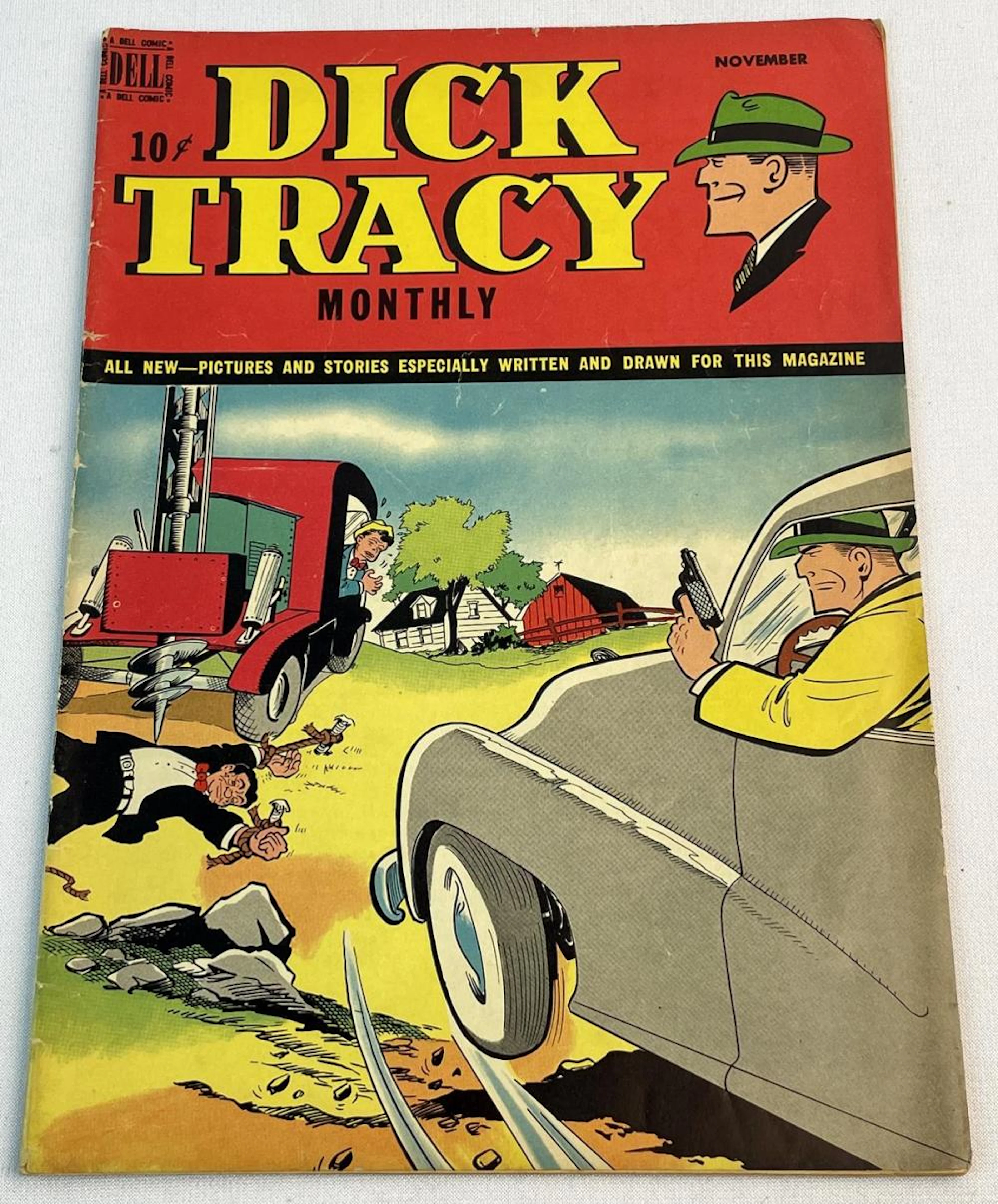 Vintage Nov. 1949 Dick Tracy Monthly No. 23 Dell Harvey .10 Cent Comic Book