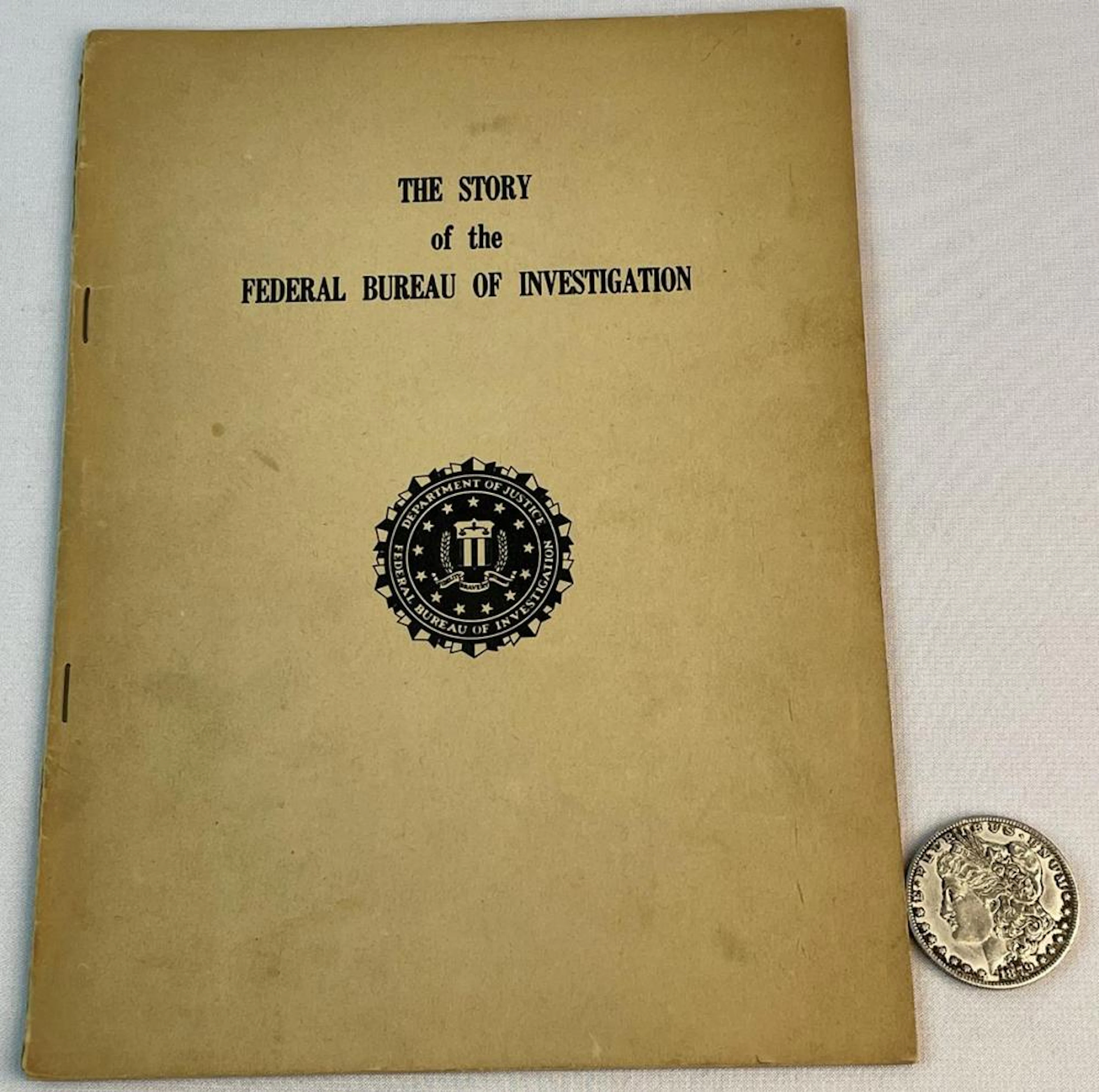 Vintage The Story of The Federal Bureau of Investigation c. 1945 ILLUSTRATED