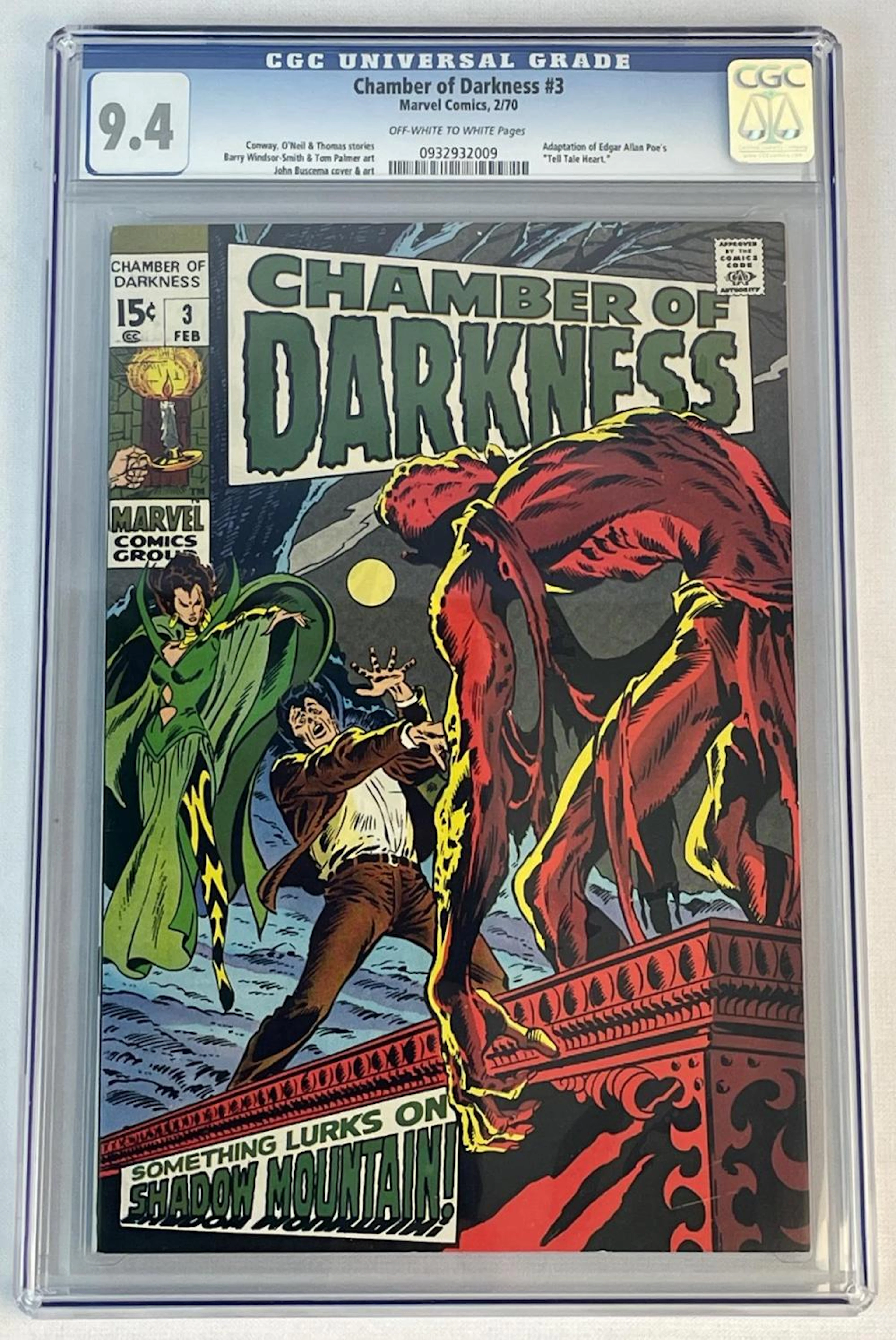 Vintage February 1970 Chamber Of Darkness No.3 MARVEL...