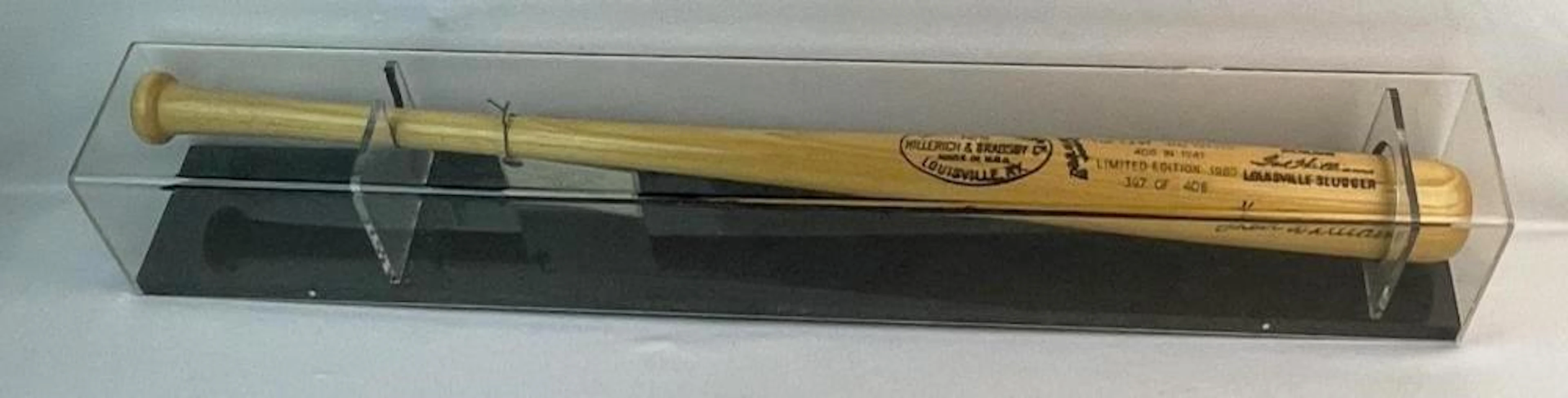 SIGNED Ted Williams Commemorative Louisville Slugger Bat...