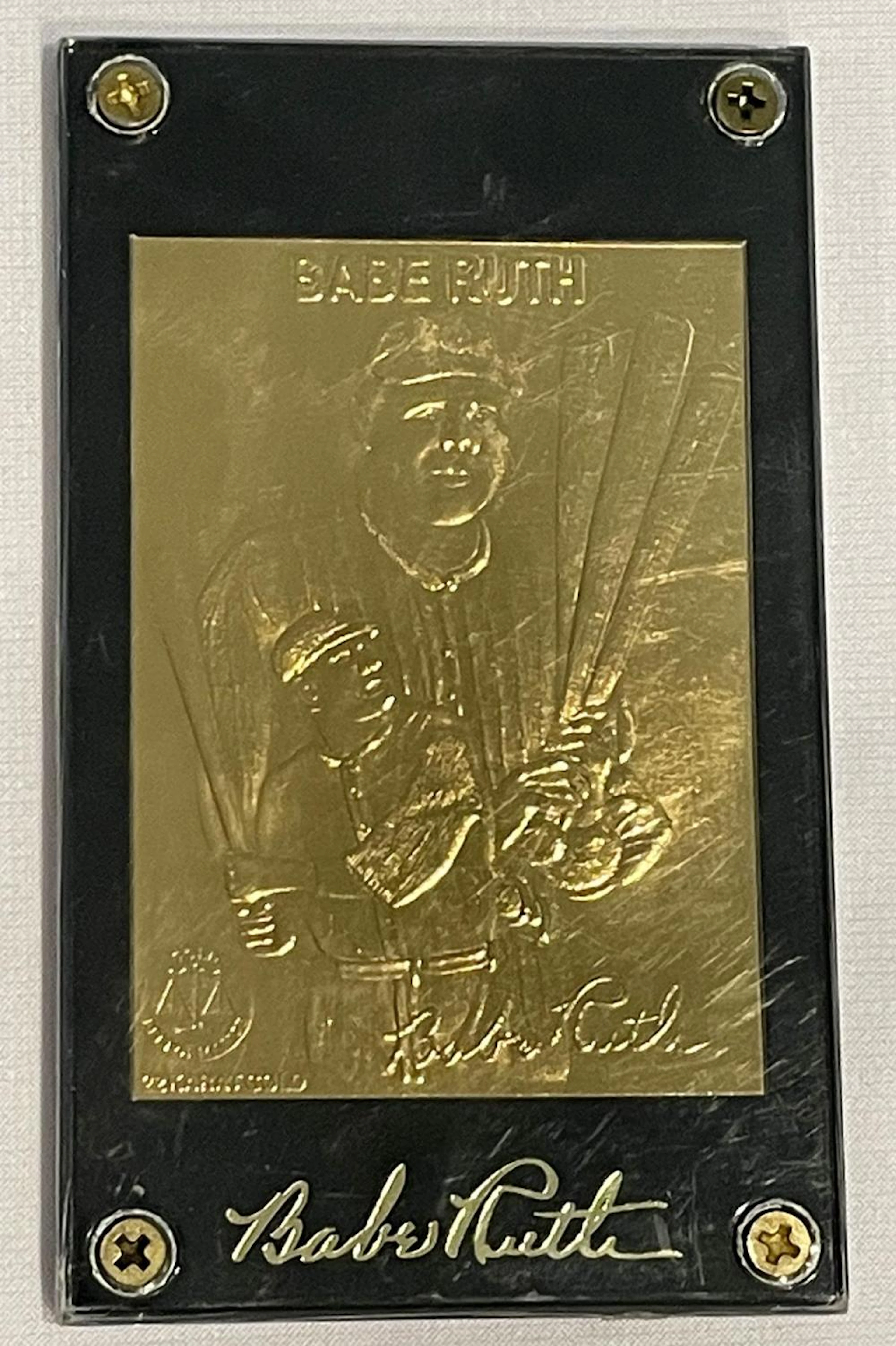 1996 Babe Ruth Golden Performance 22kt Gold Foil Limited Edition Card