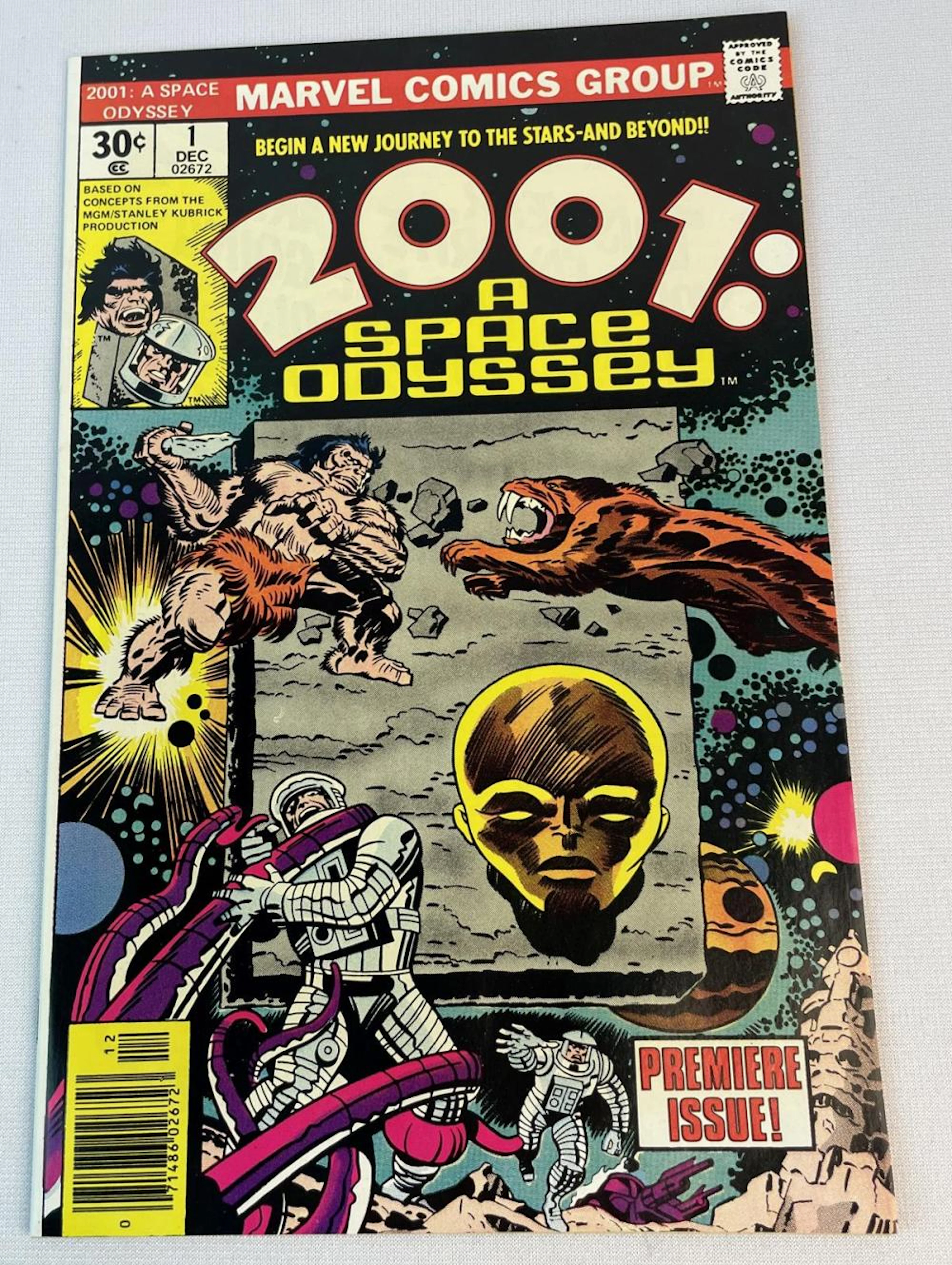 Vintage Dec. 1976 2001: A Space Odyssey No. 1 Marvel .30 Cent Comic Book