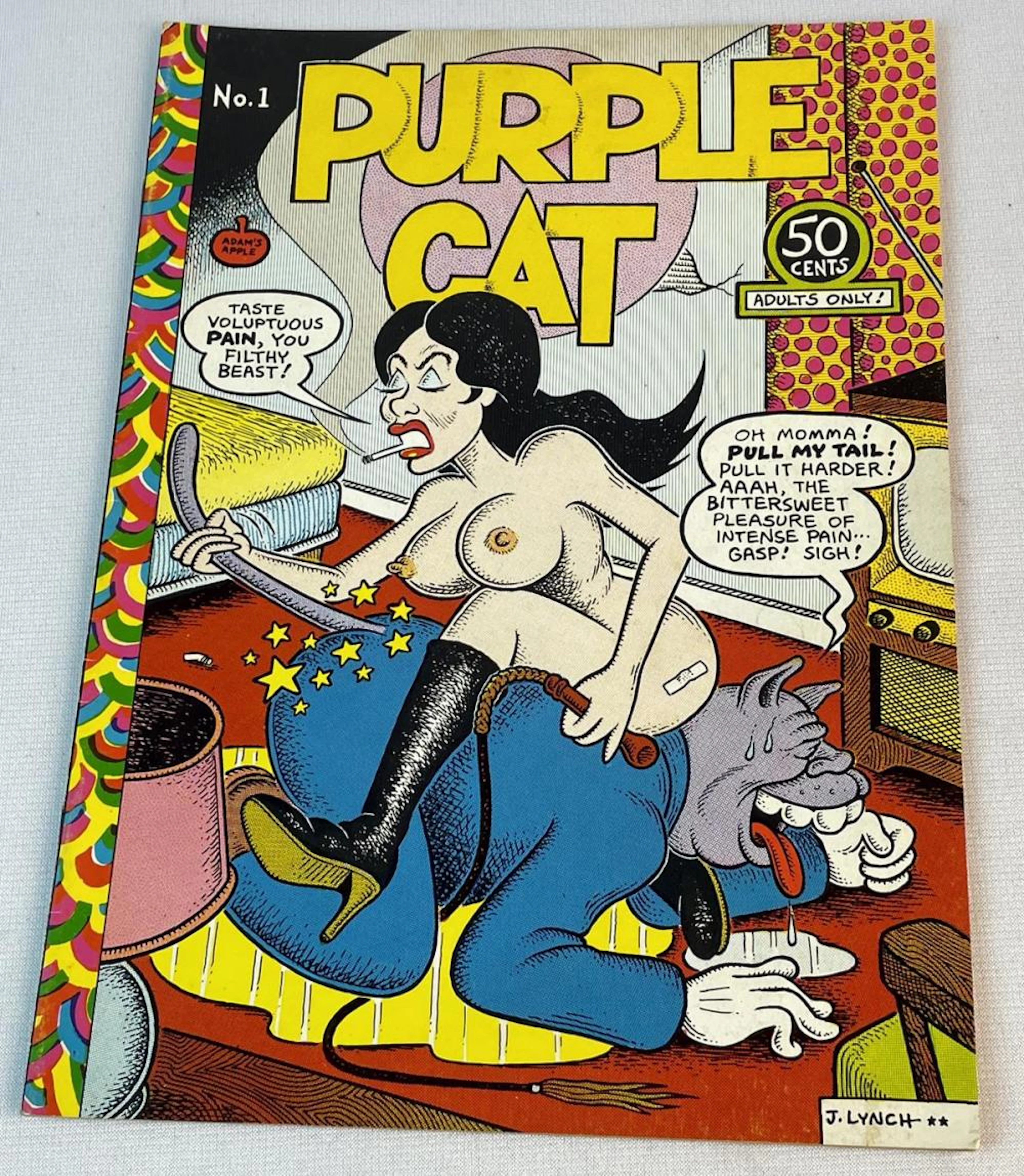 Vintage 1973 Purple Cat No