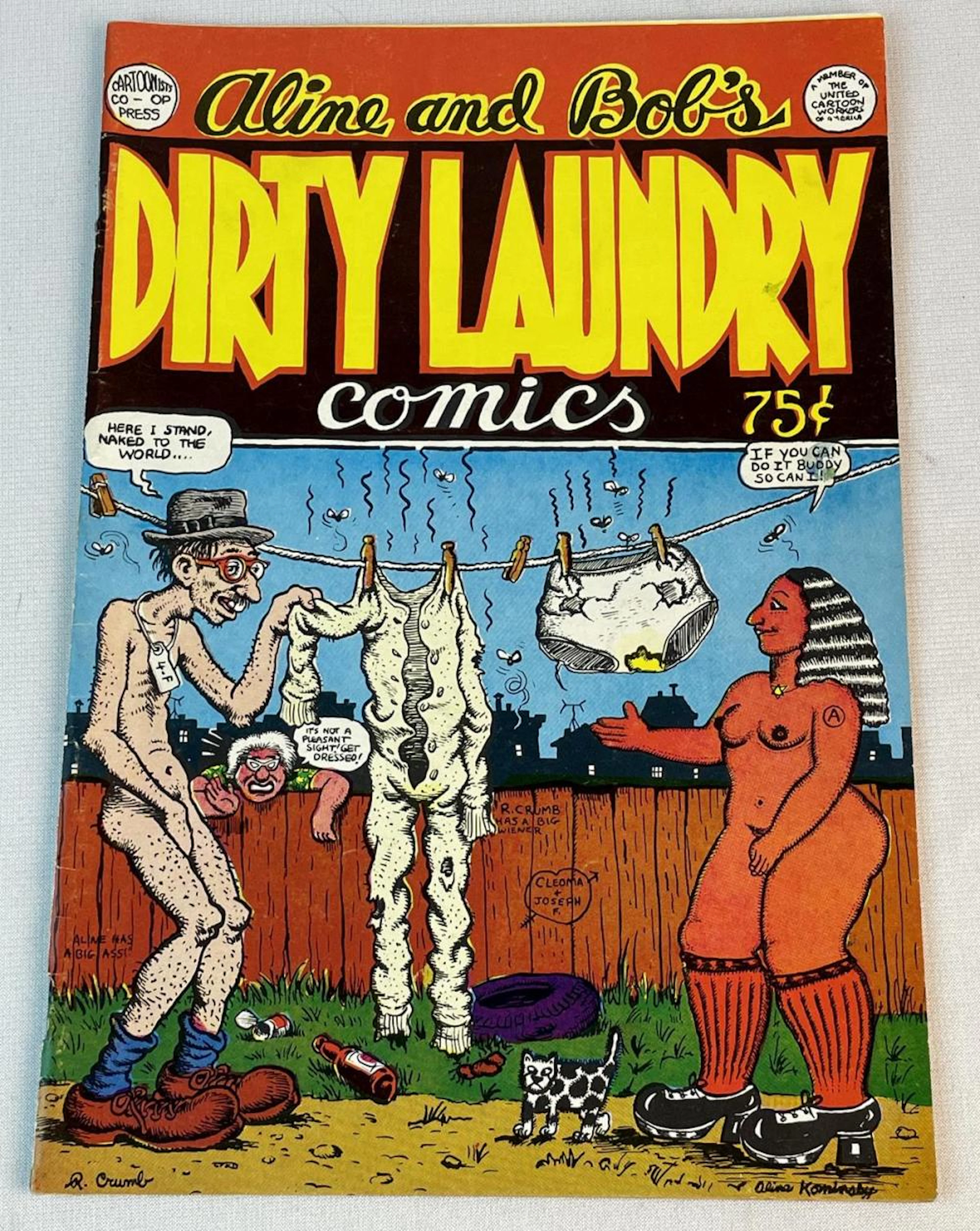 Vintage 1974 Aline and Bob's Dirty Laundry Comics No