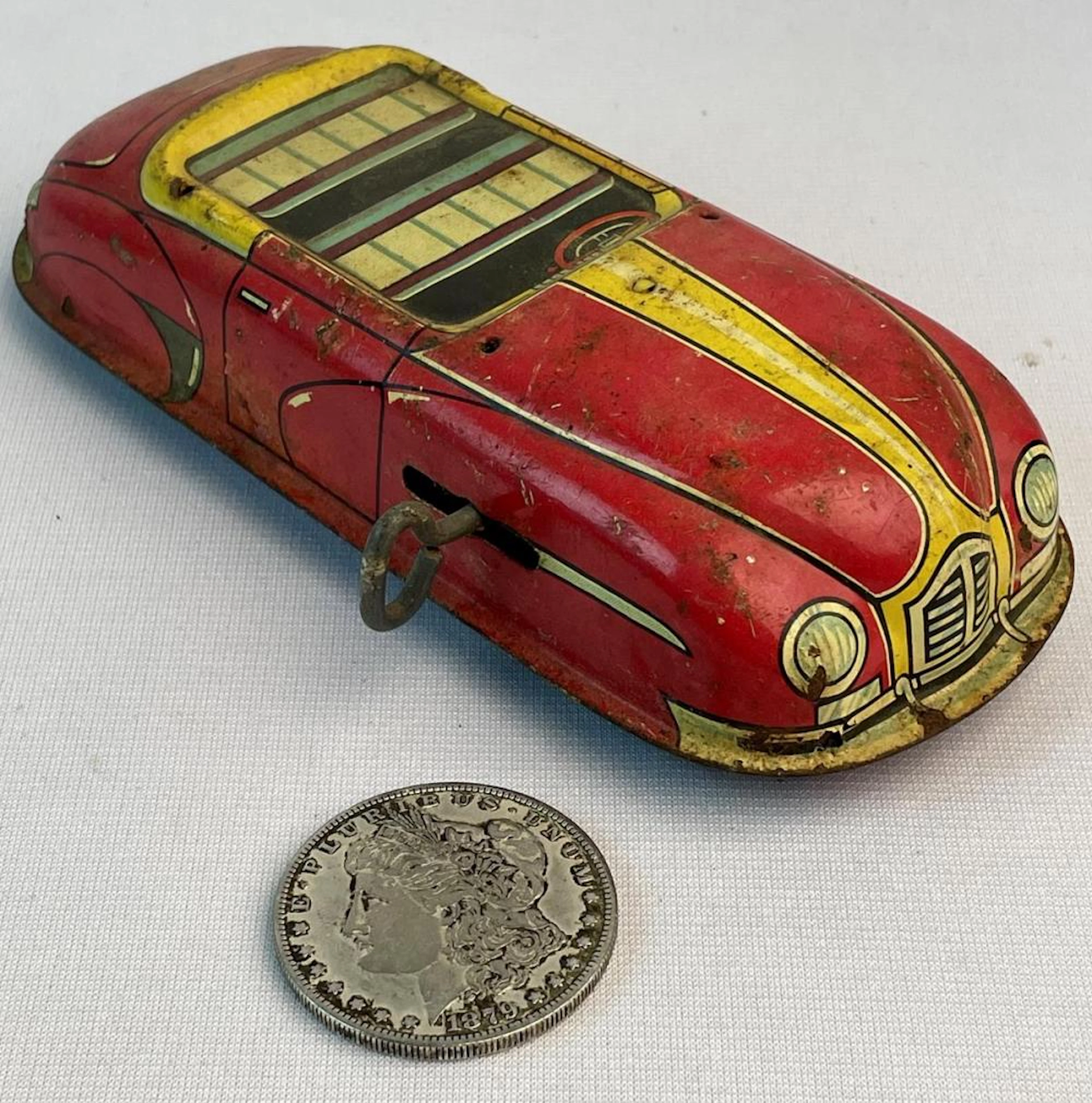 Vintage 1930?s Marx Toys Tin Litho Wind-Up FP 669 Convertible Car