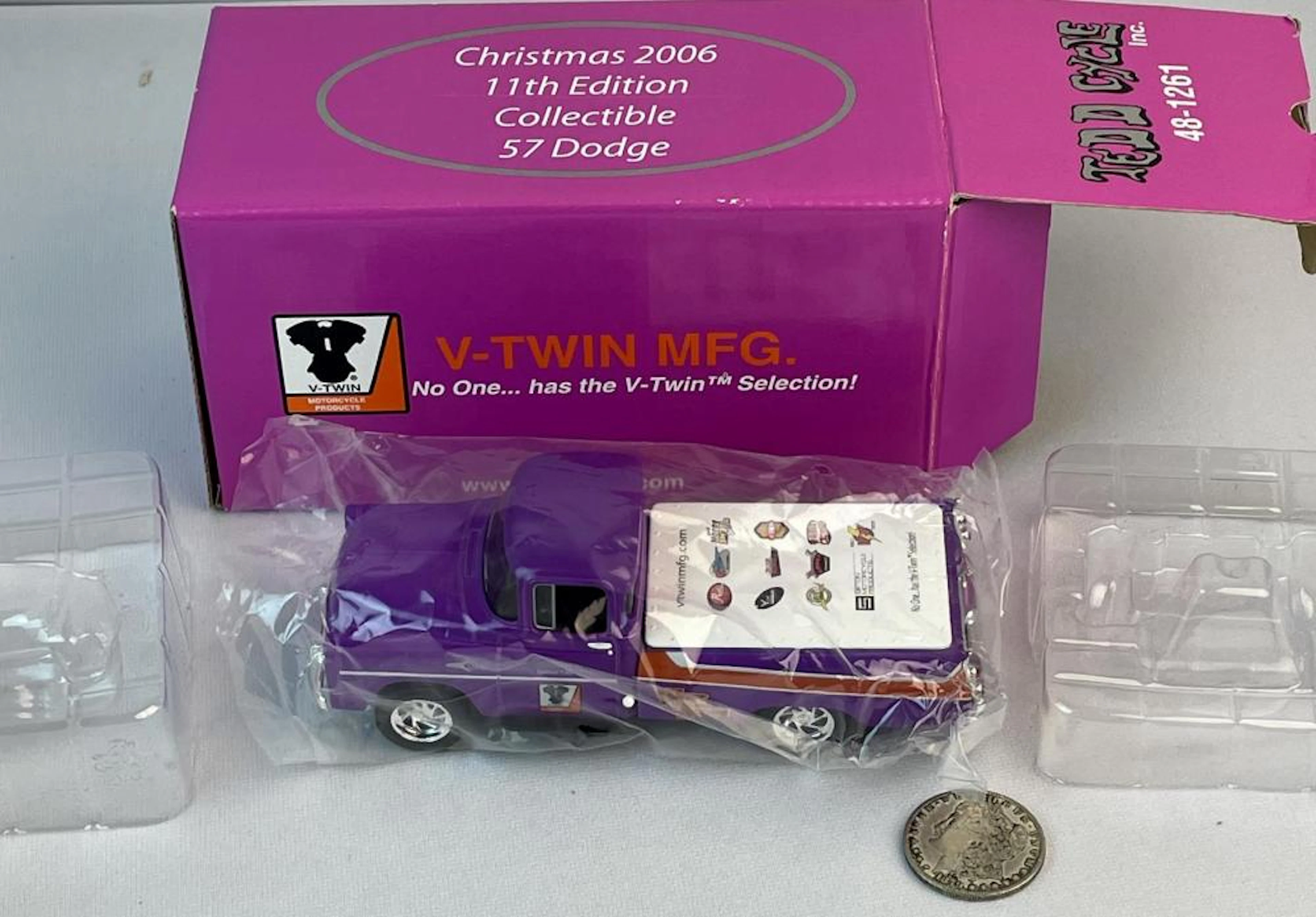 2006 Tedd Cycle Die-Cast Christmas 11th Edition Purple...