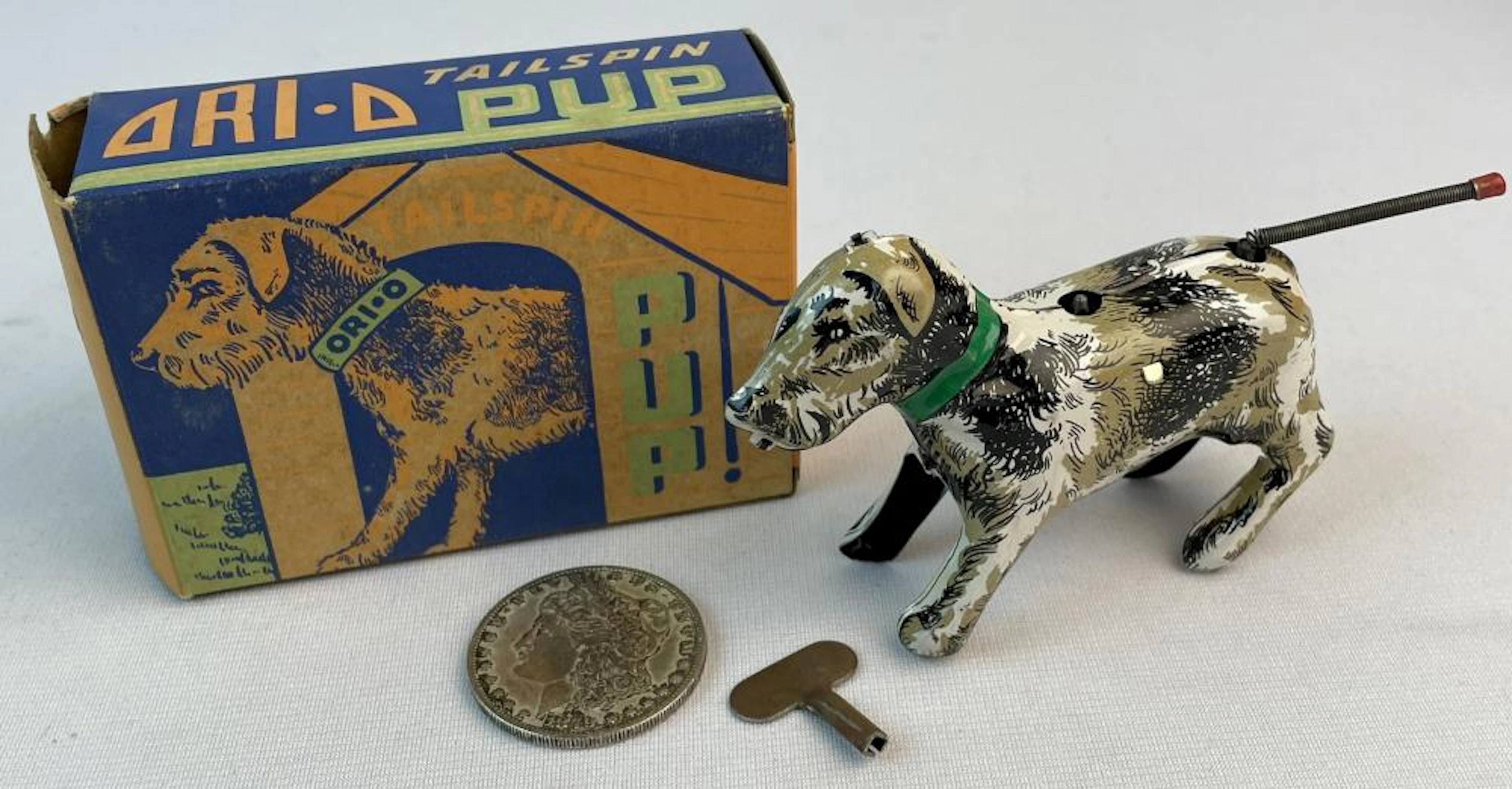 Vintage c.1940 Orianna Metal Works ?Ori-O Tailspin Pup?...