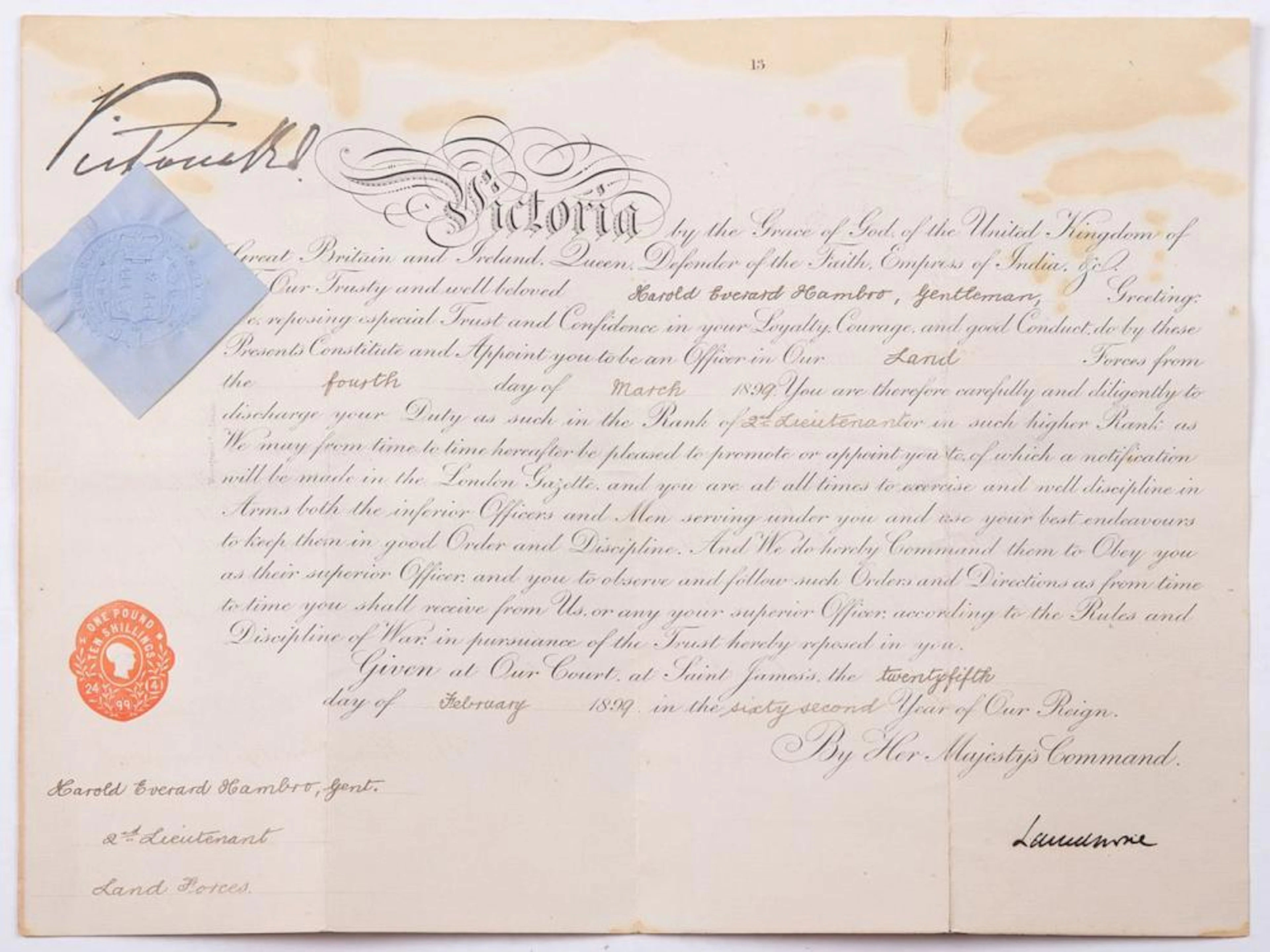 VICTORIA, Reine du Royaume-Uni de Grande-Bretagne et d?Irlande