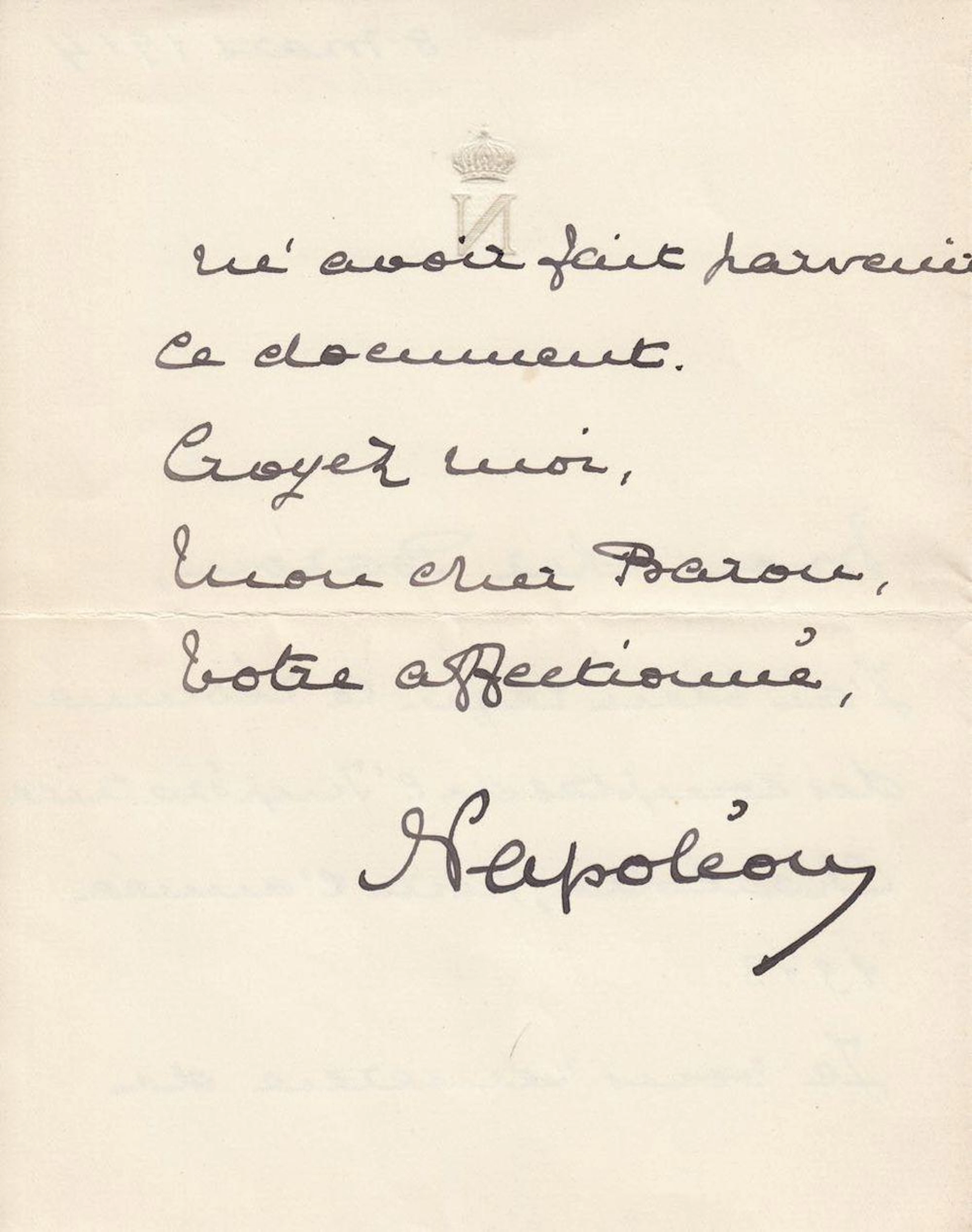 Prince Victor NAPOLÉON (1862 -1926) - Lettre autographe