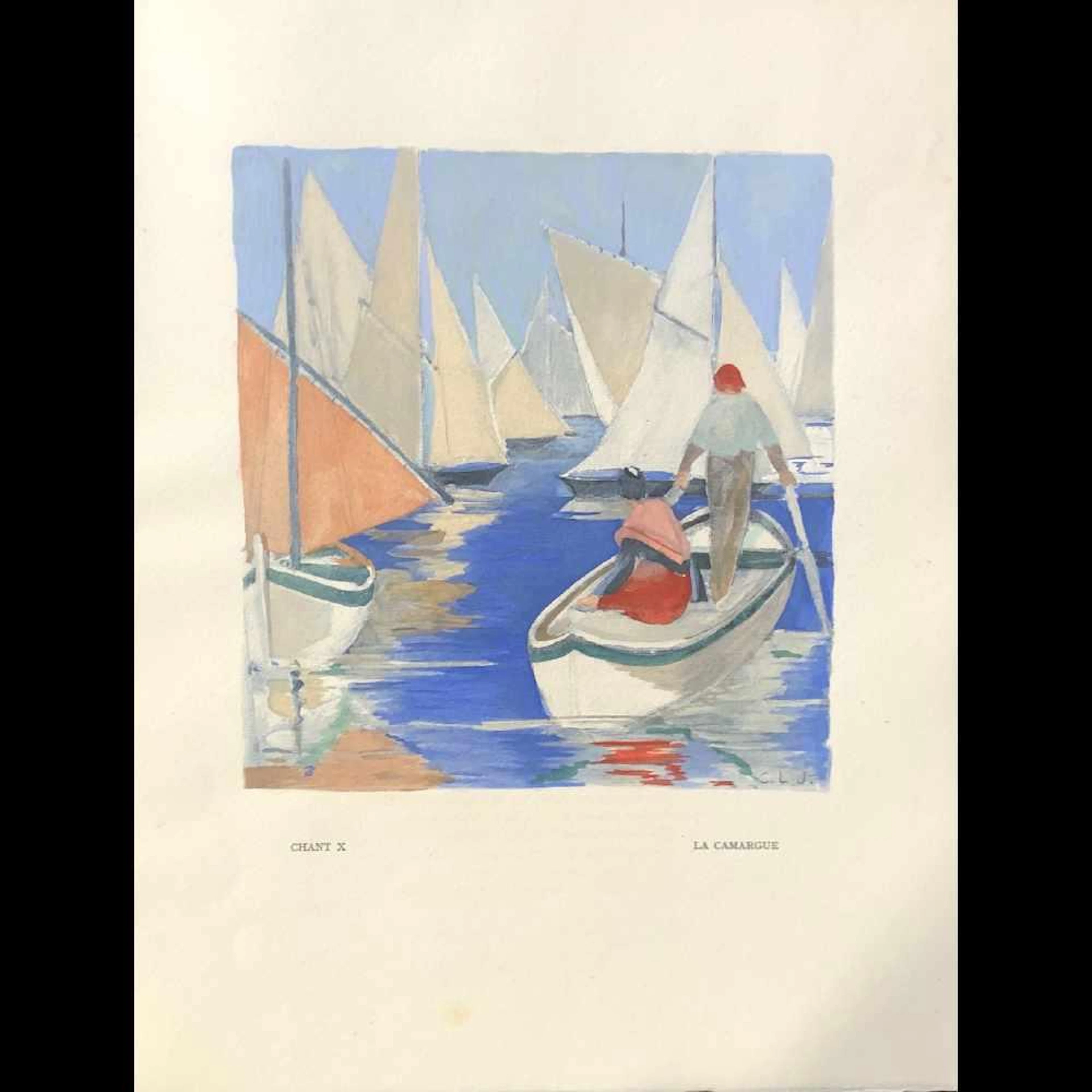 Frédéric MISTRAL - Mireille. Poème provençal. Aquarelle