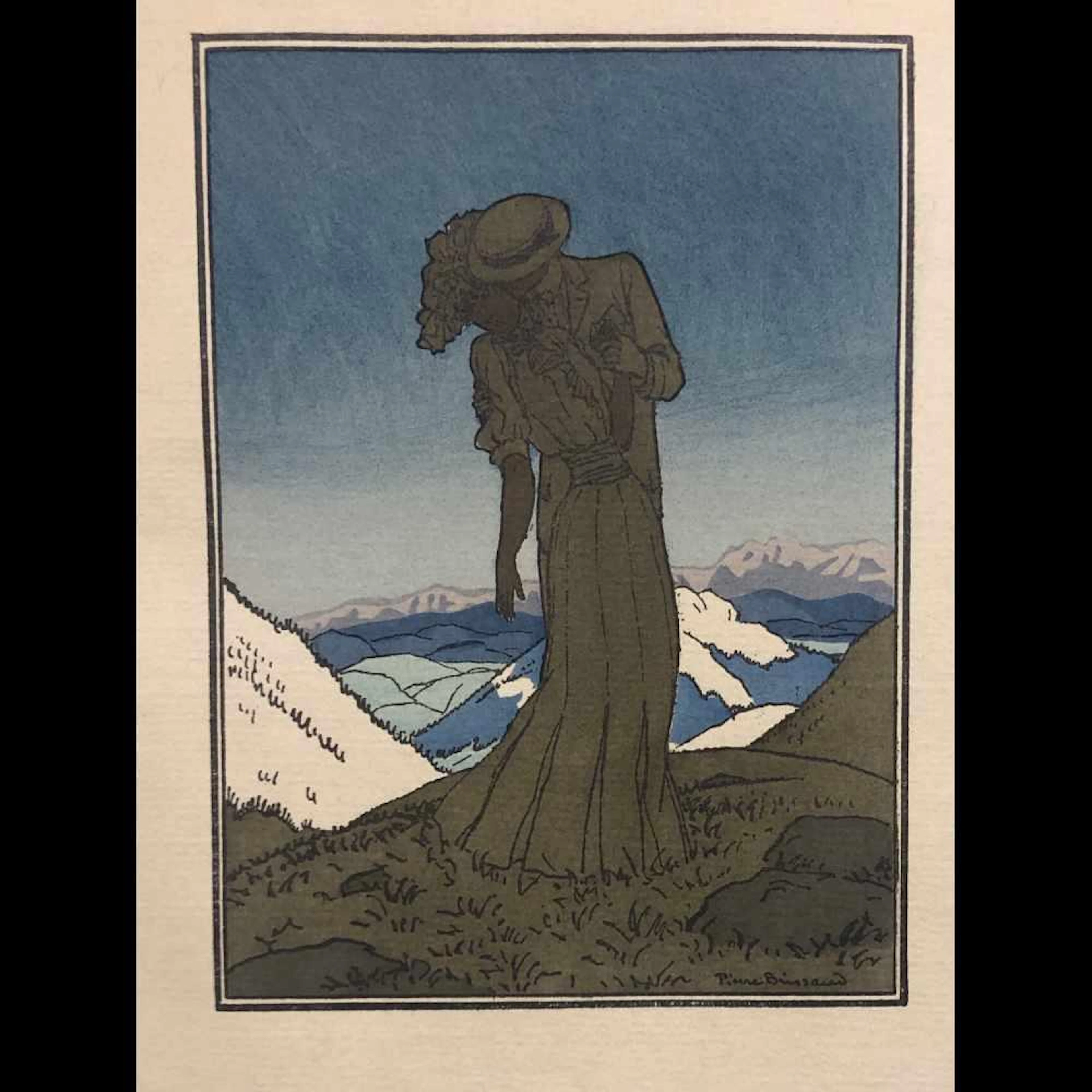 Claude FARRÈRE - Mademoiselle Dax jeune fille. Aquarell
