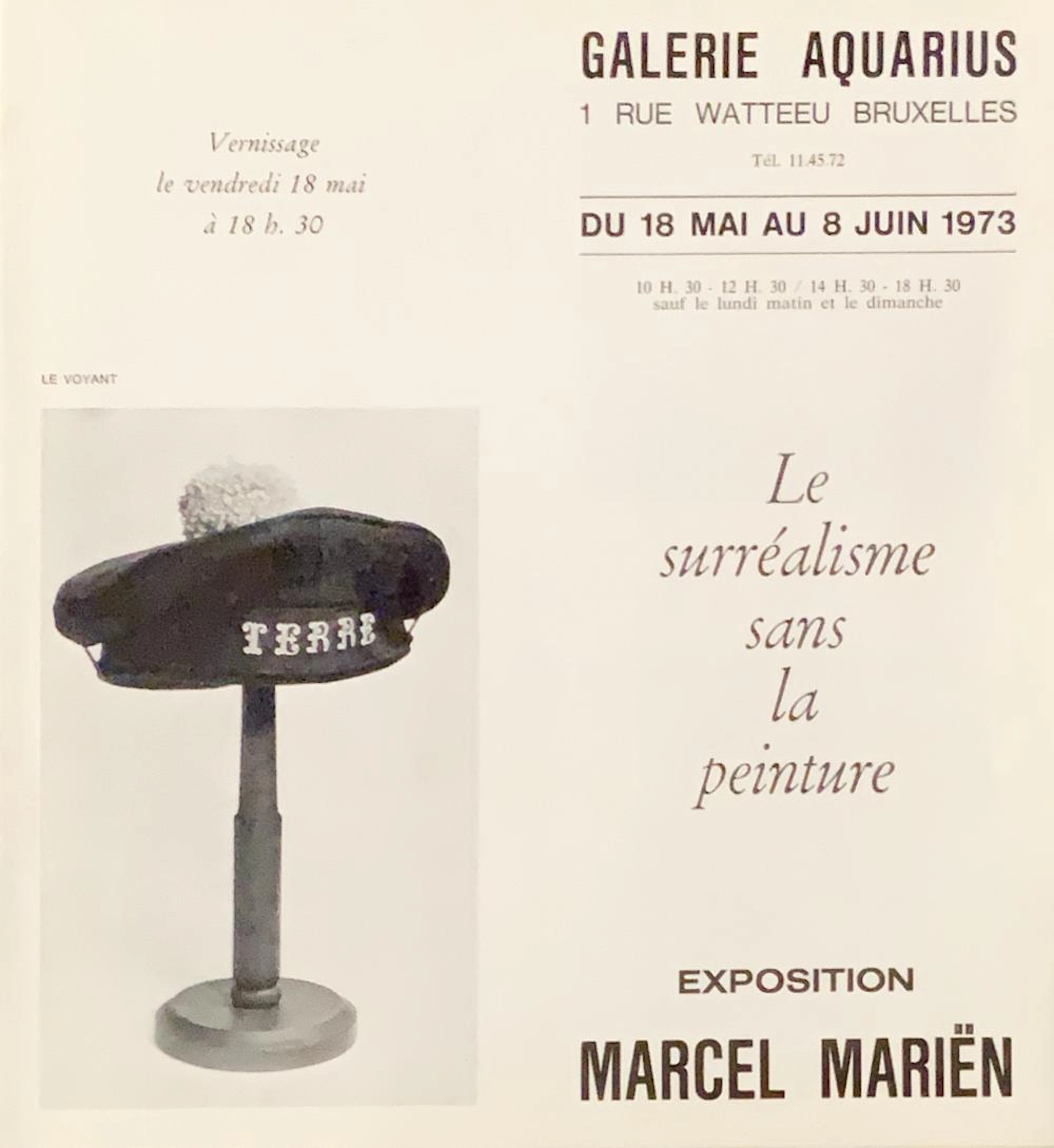 MARCEL MARIËN. Lot de 13 catalogues d'exposition.