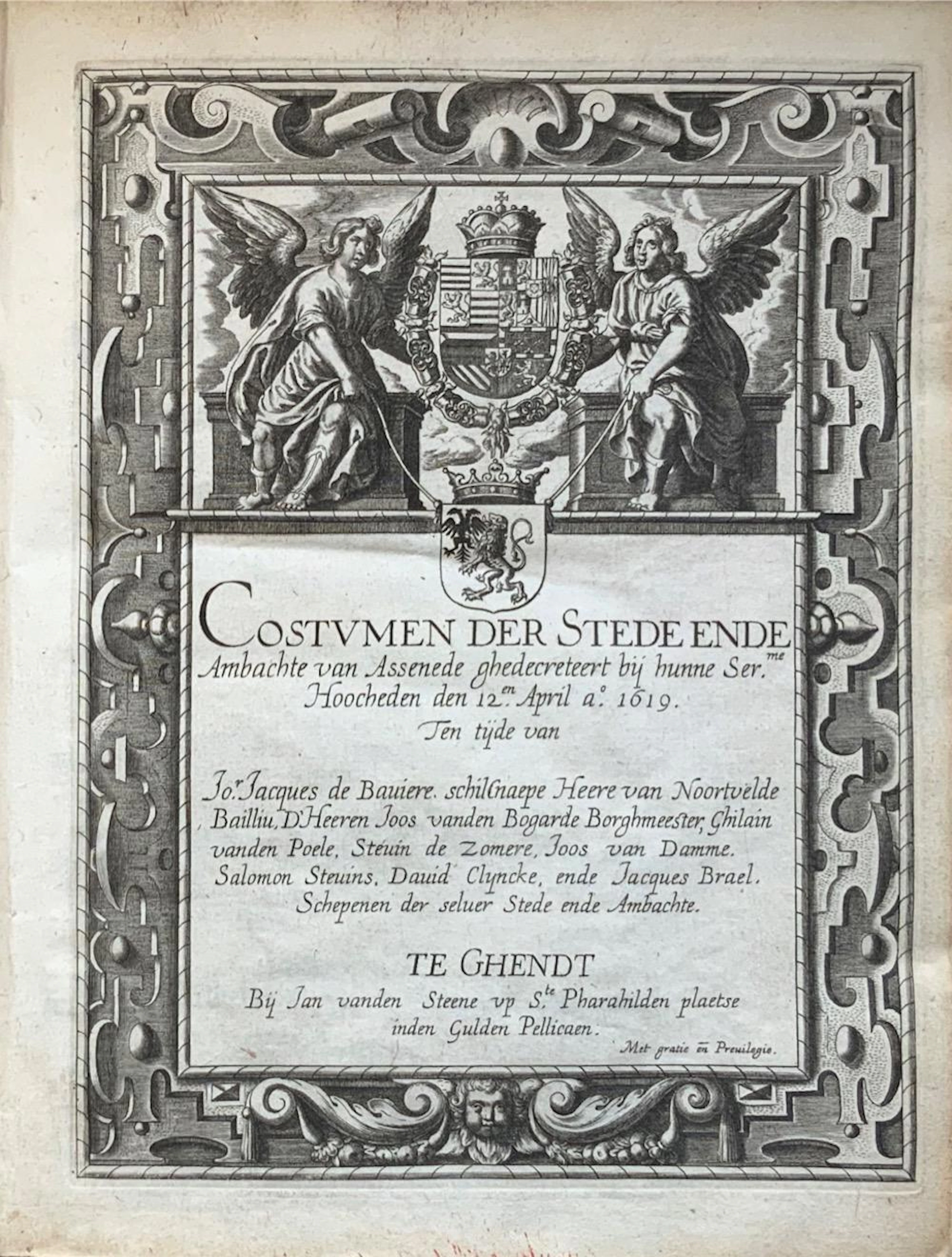 [BELGICANA] [ASSENEDE ]- COSTUMEN DER STEDE ENDE AMBACH