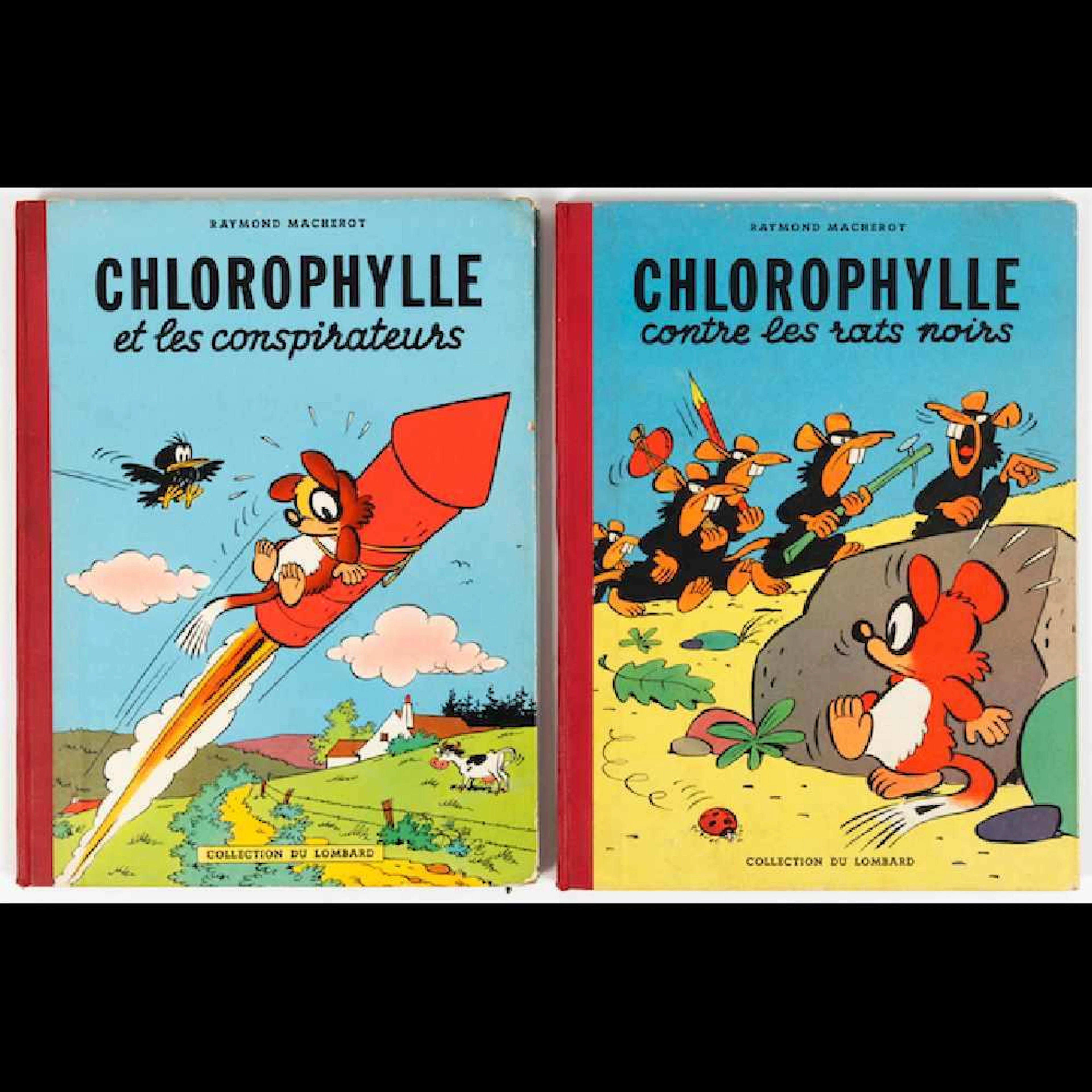 Raymond MACHEROT - Chlorophylle. Lot de 2 albums en ÉO.