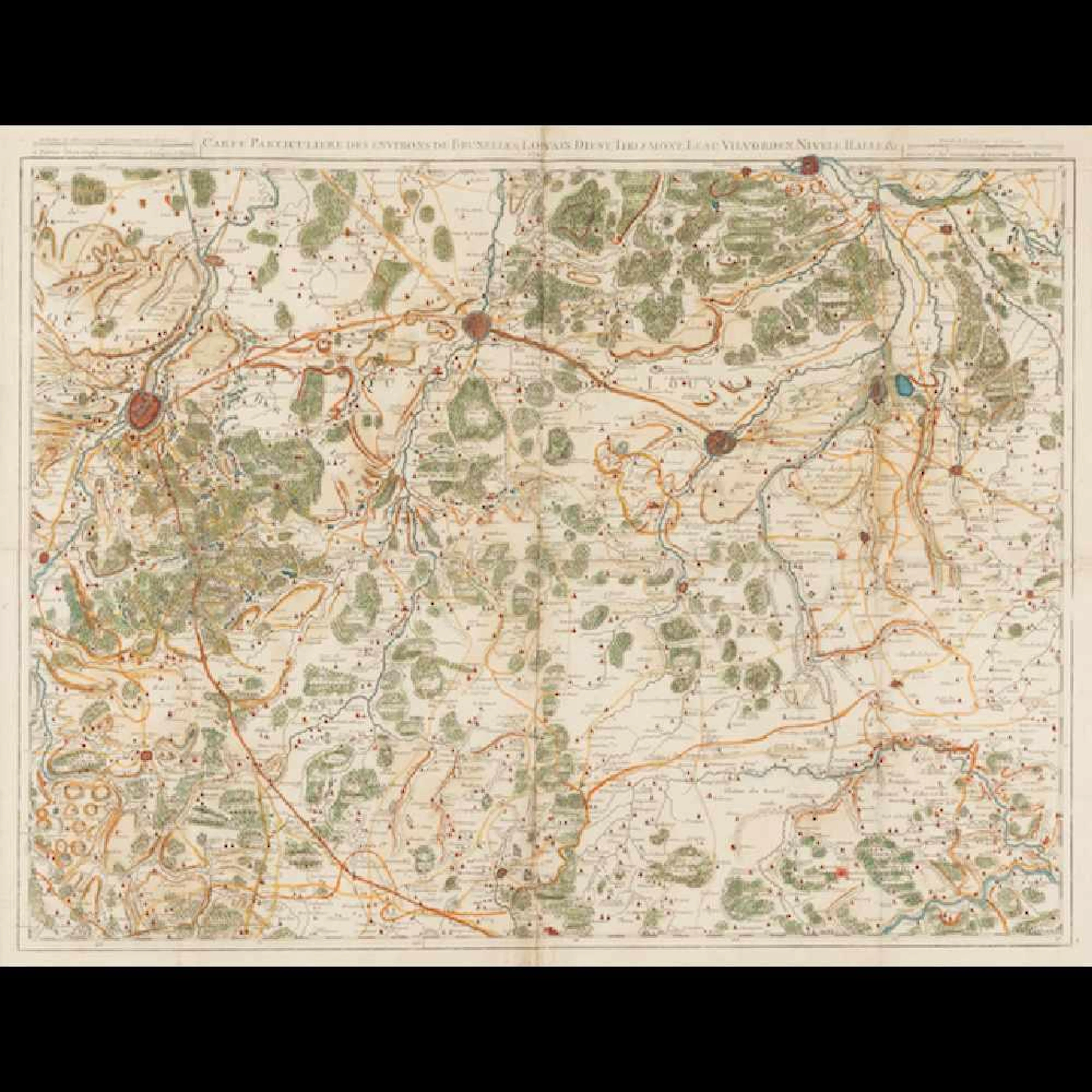 [BRUXELLES] Carte particuliere des environs de Bruxelle