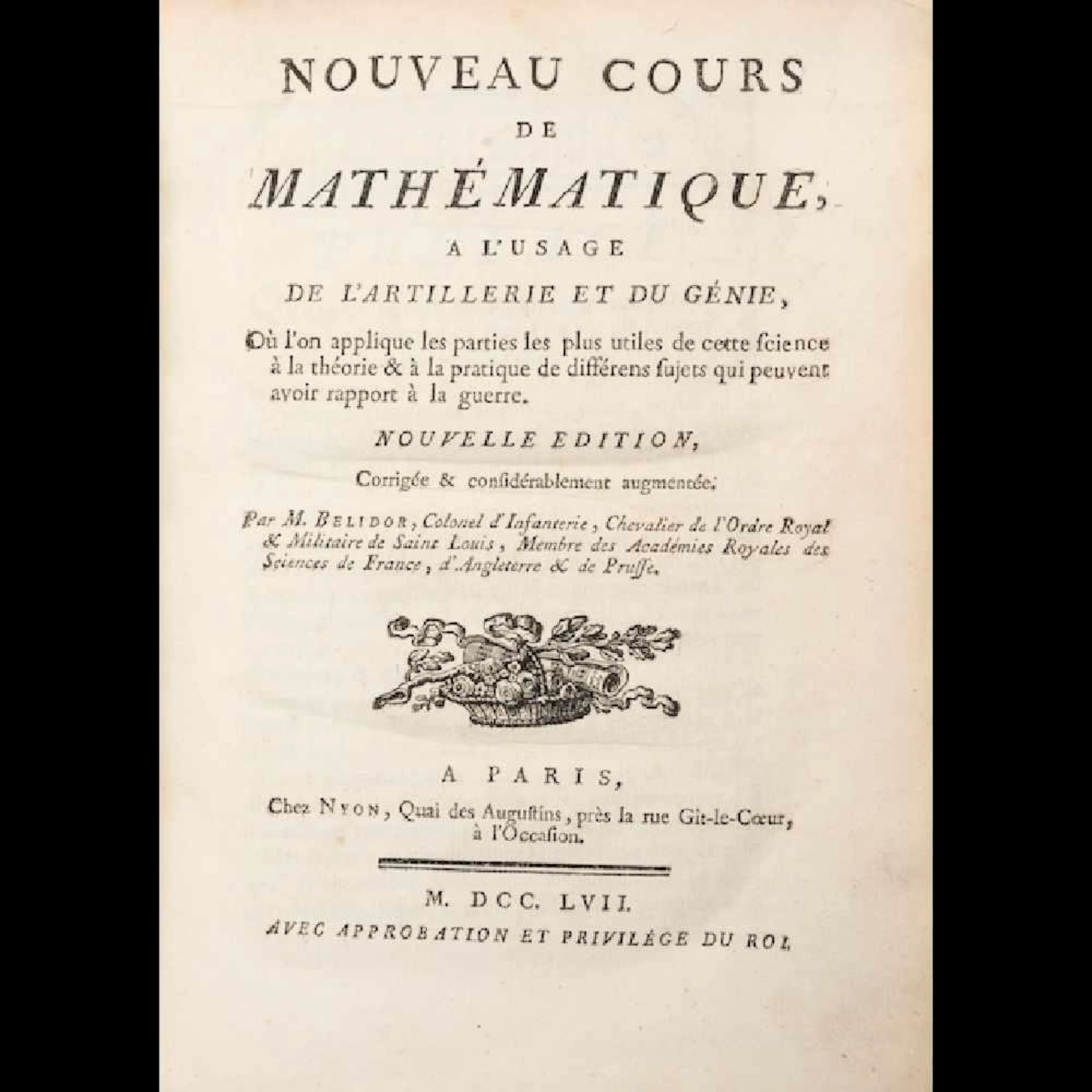 Bernard Forest de BELIDOR / JOSEPH PRIVAT DE MOLIÈRES -