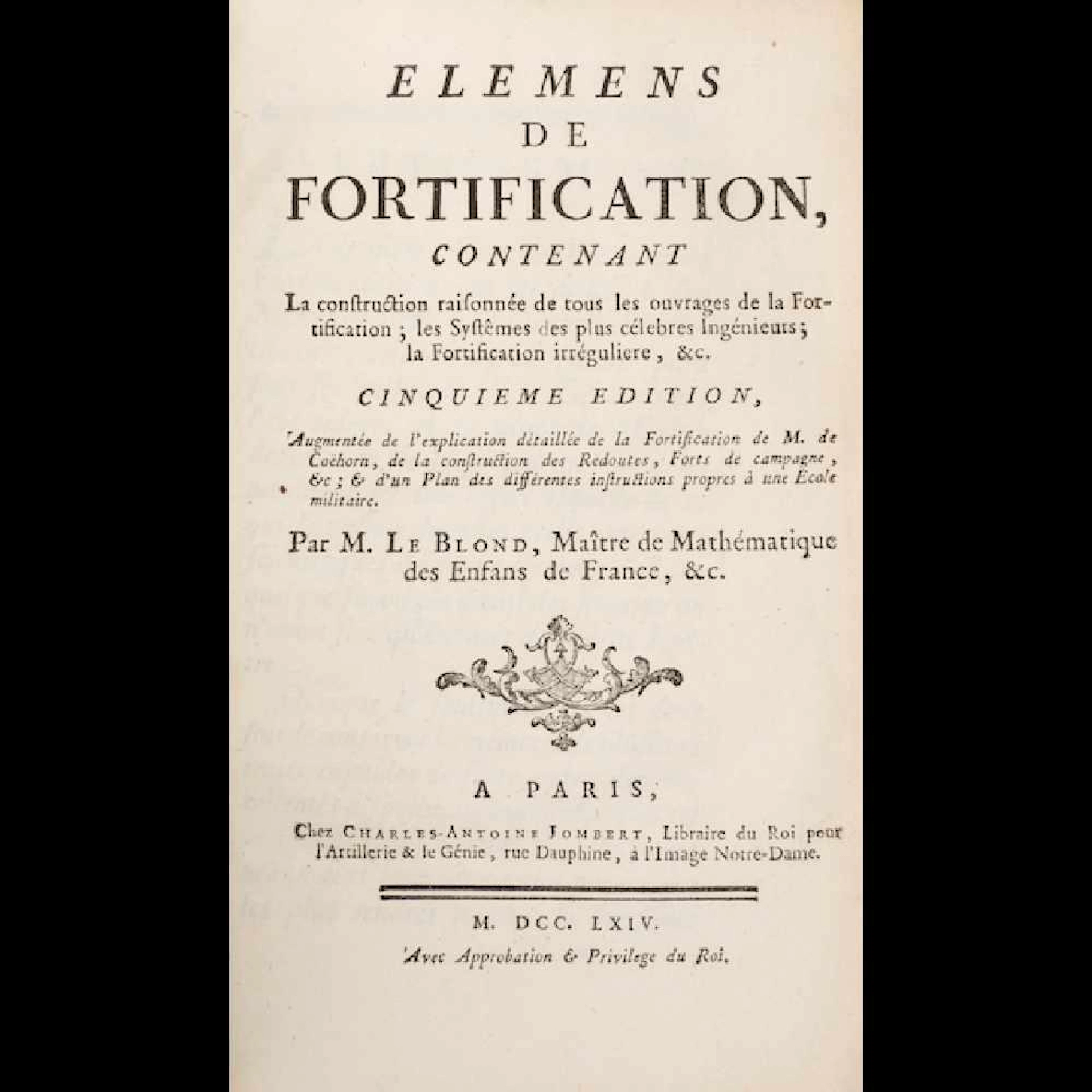 [ARCHITECTURE] Guillaume LE BLOND - Elemens de fortific