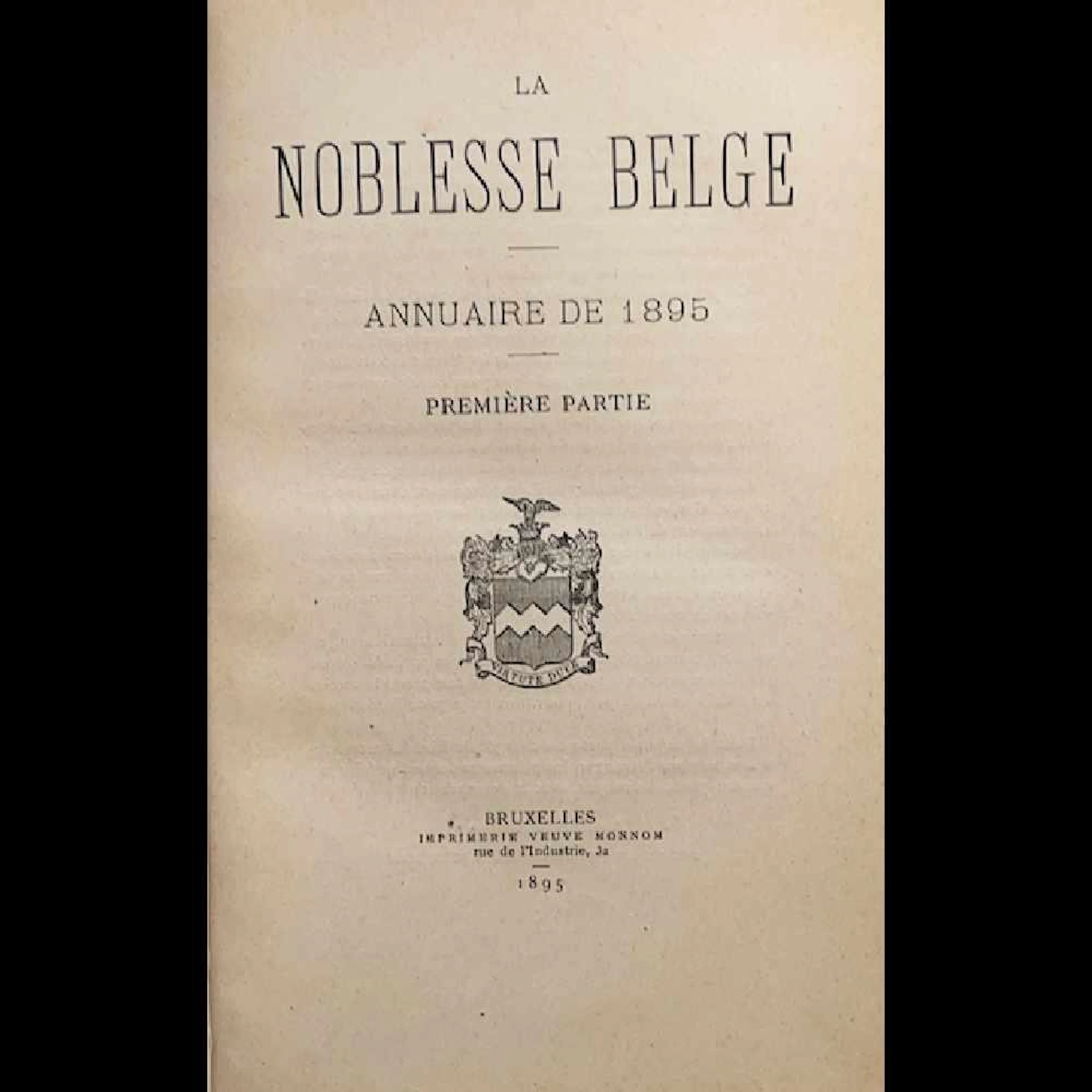 [NOBLESSE BELGE] LA NOBLESSE BELGE. Annuaire. Ensemble