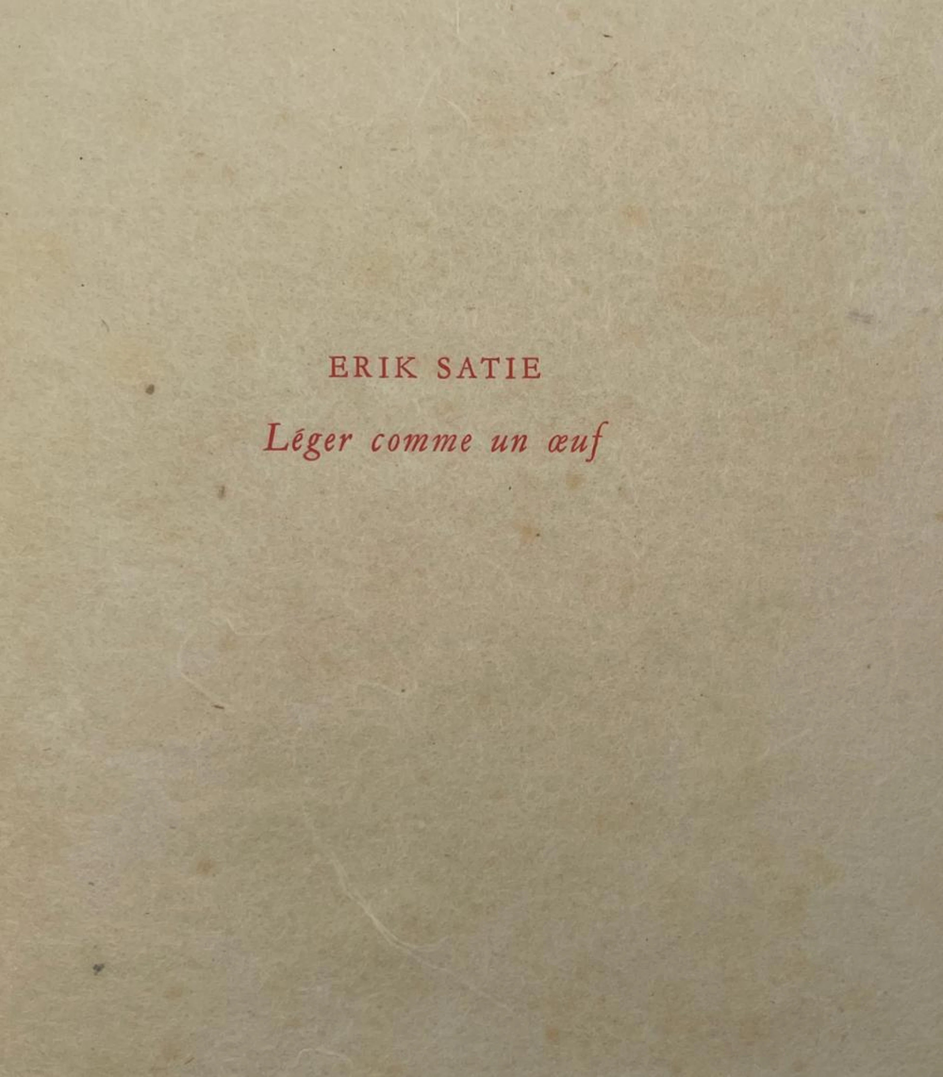 SATIE (Erik).