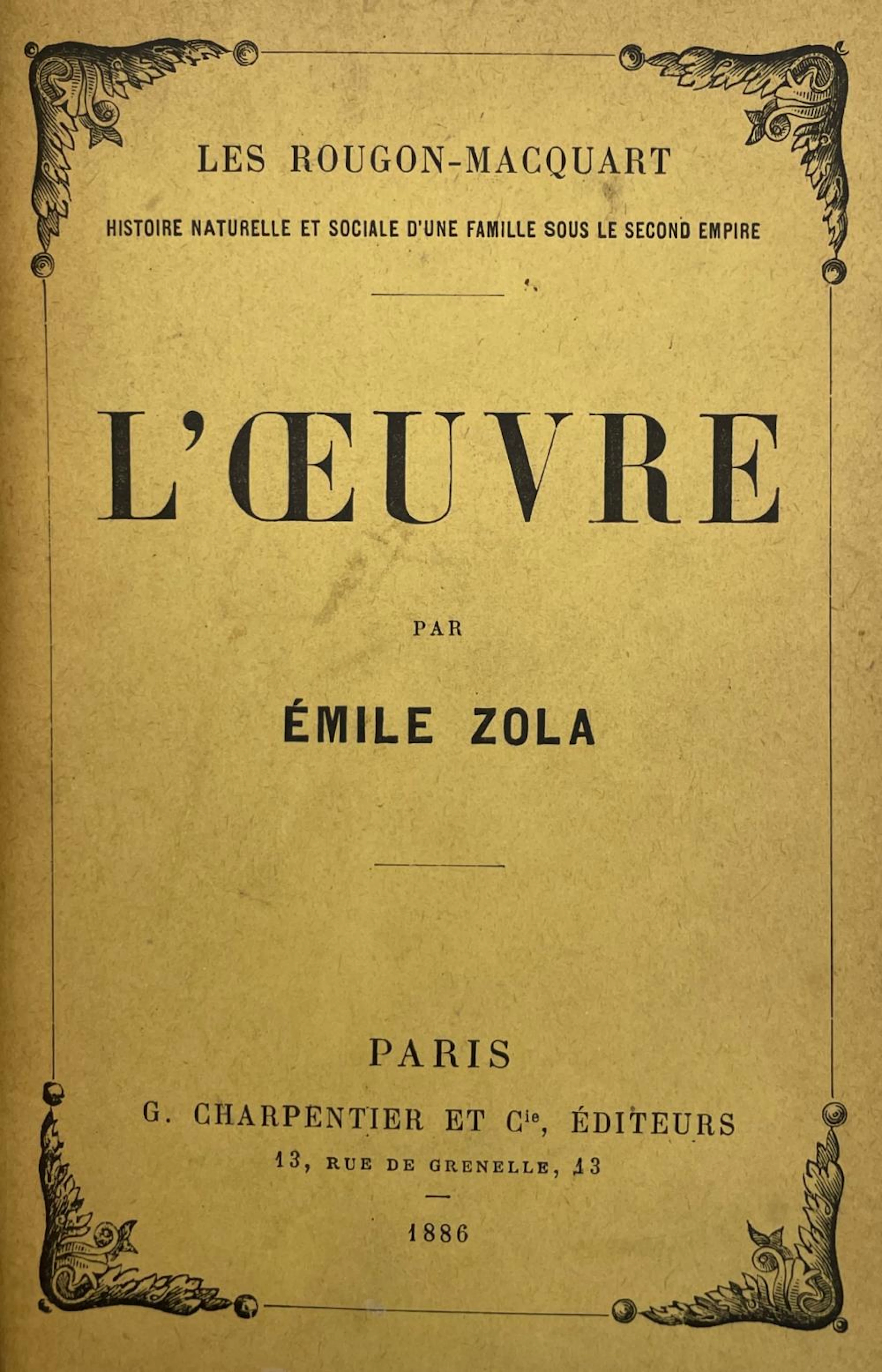 ZOLA (Émile).