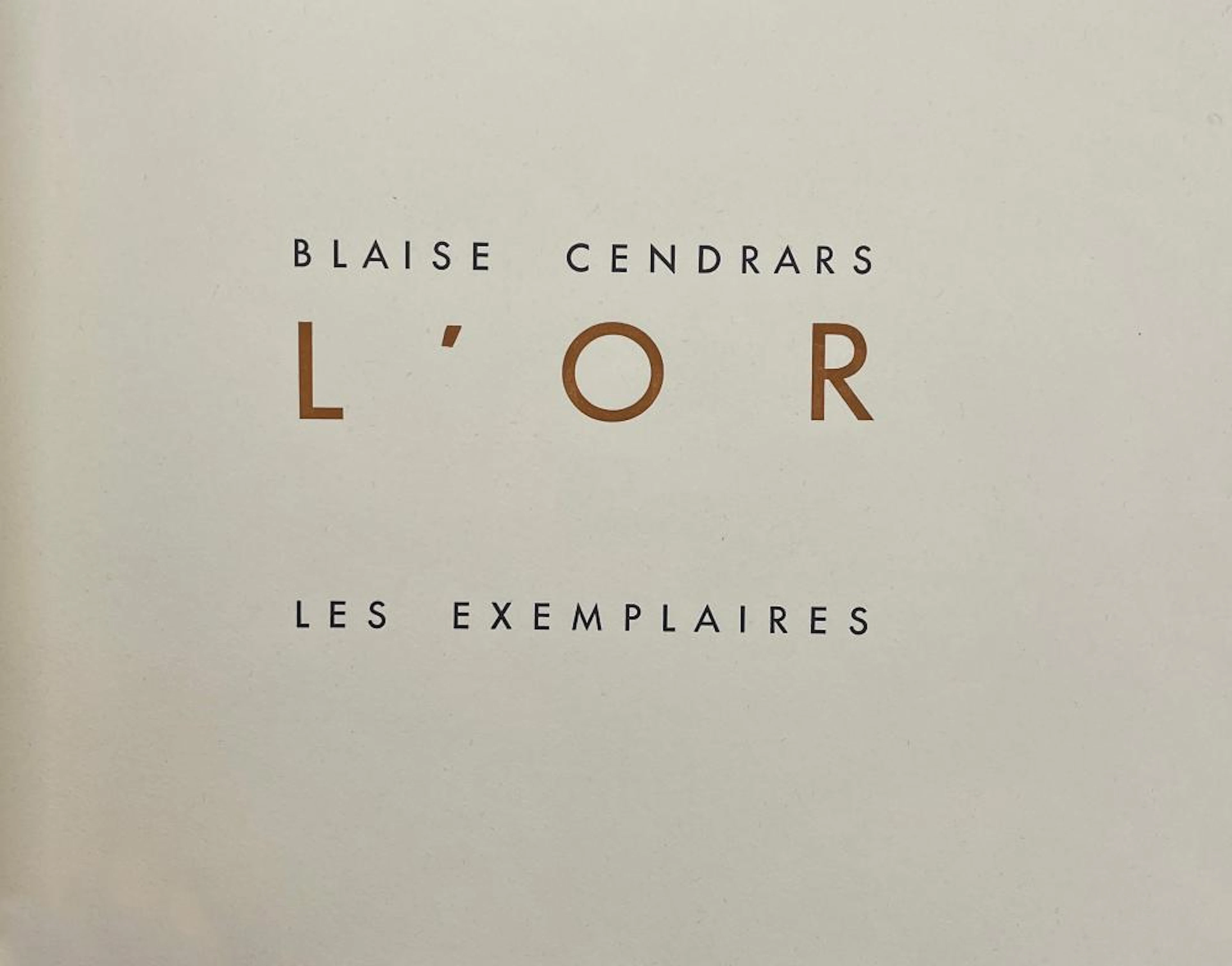 CENDRARS (Blaise).