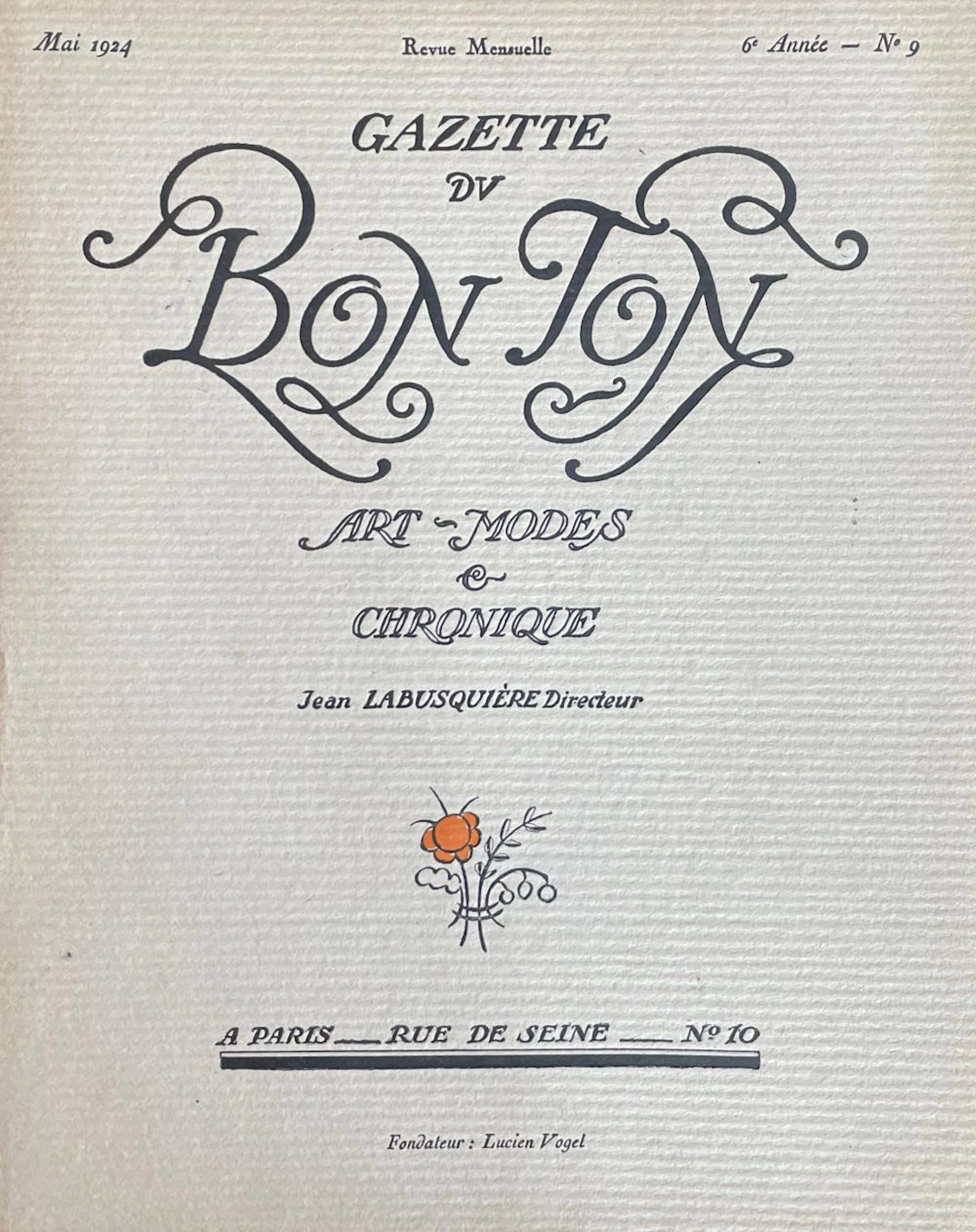 GAZETTE DU BON TON.