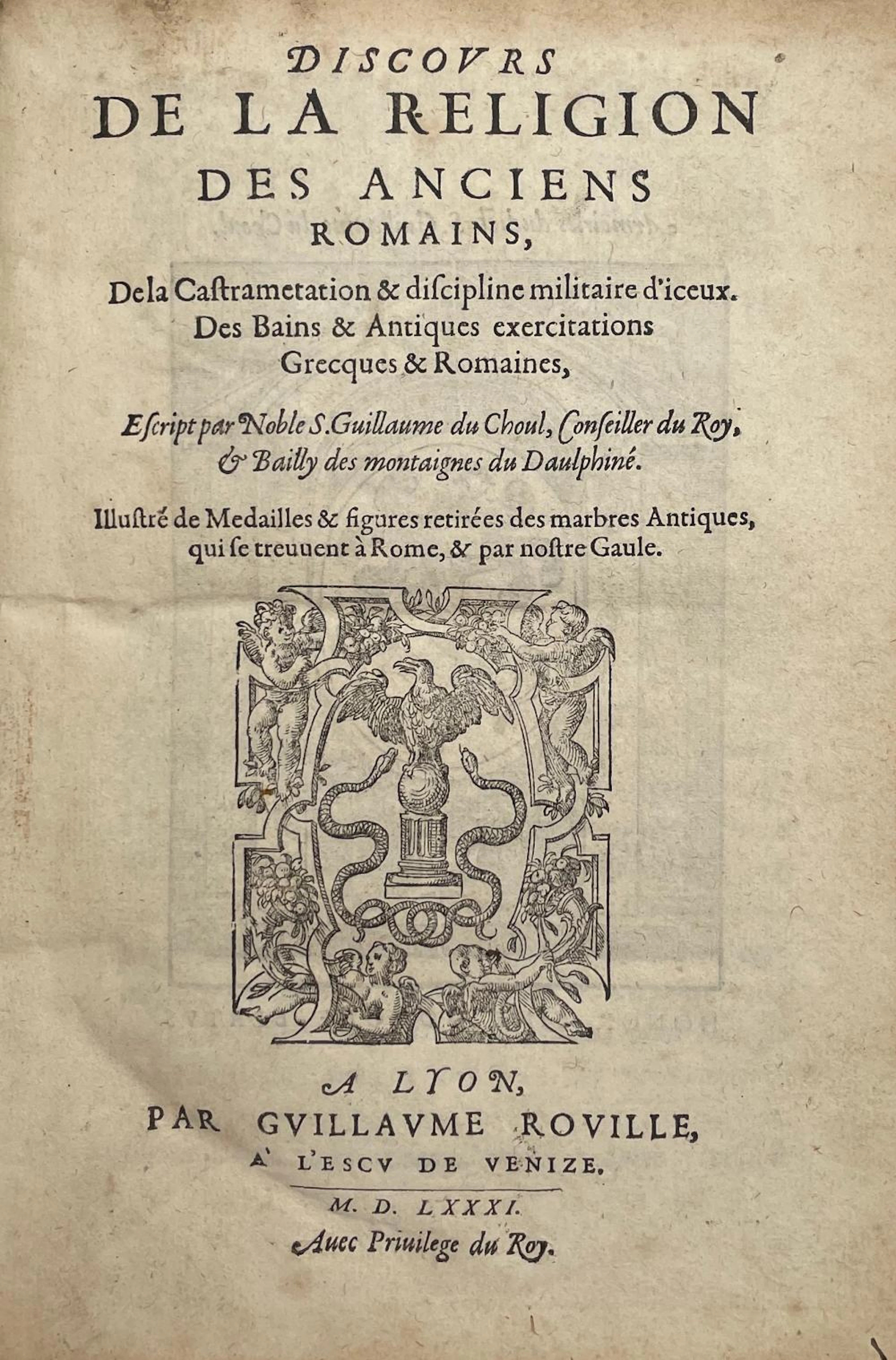 DU CHOUL (Guillaume).
