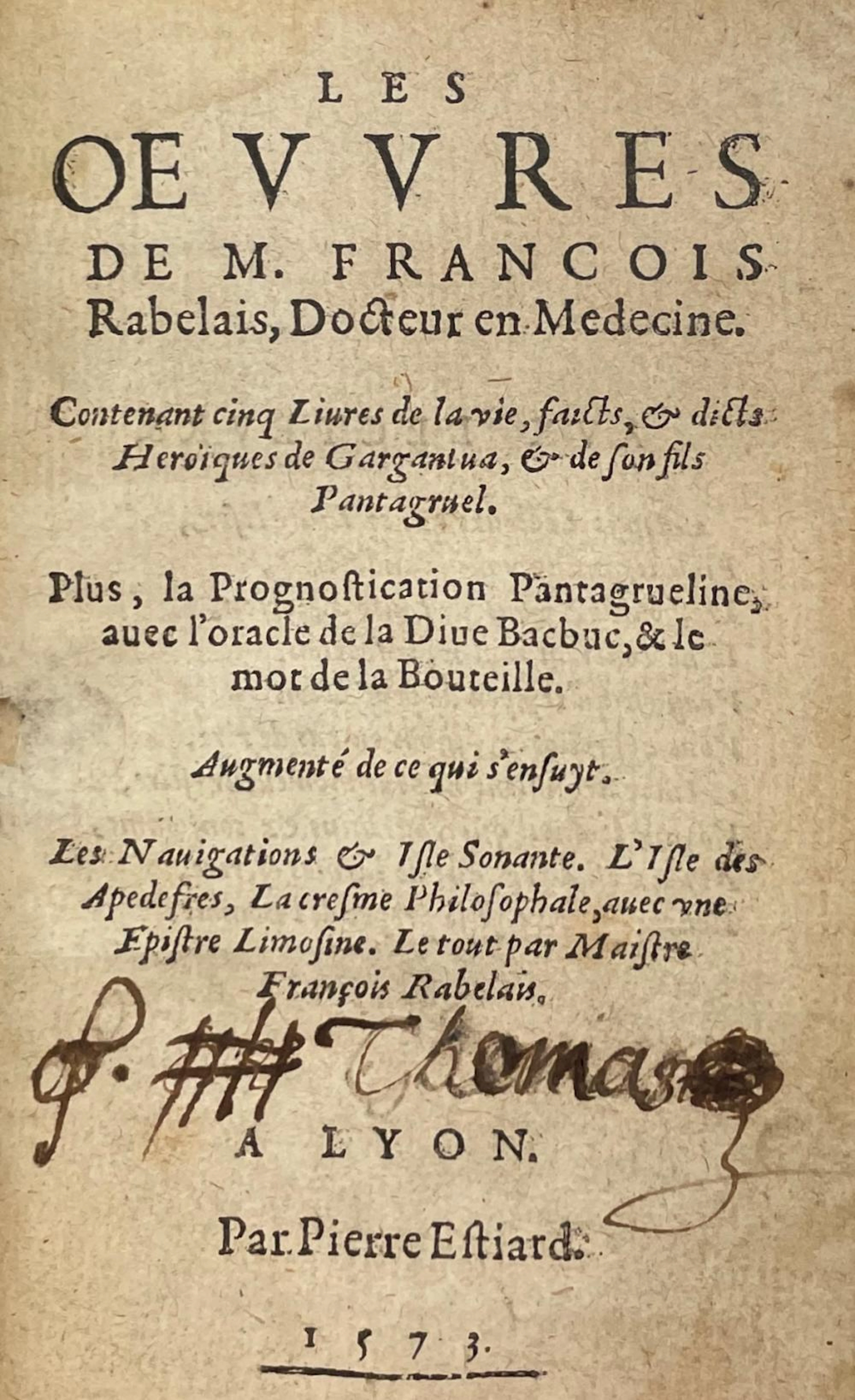 RABELAIS (François).