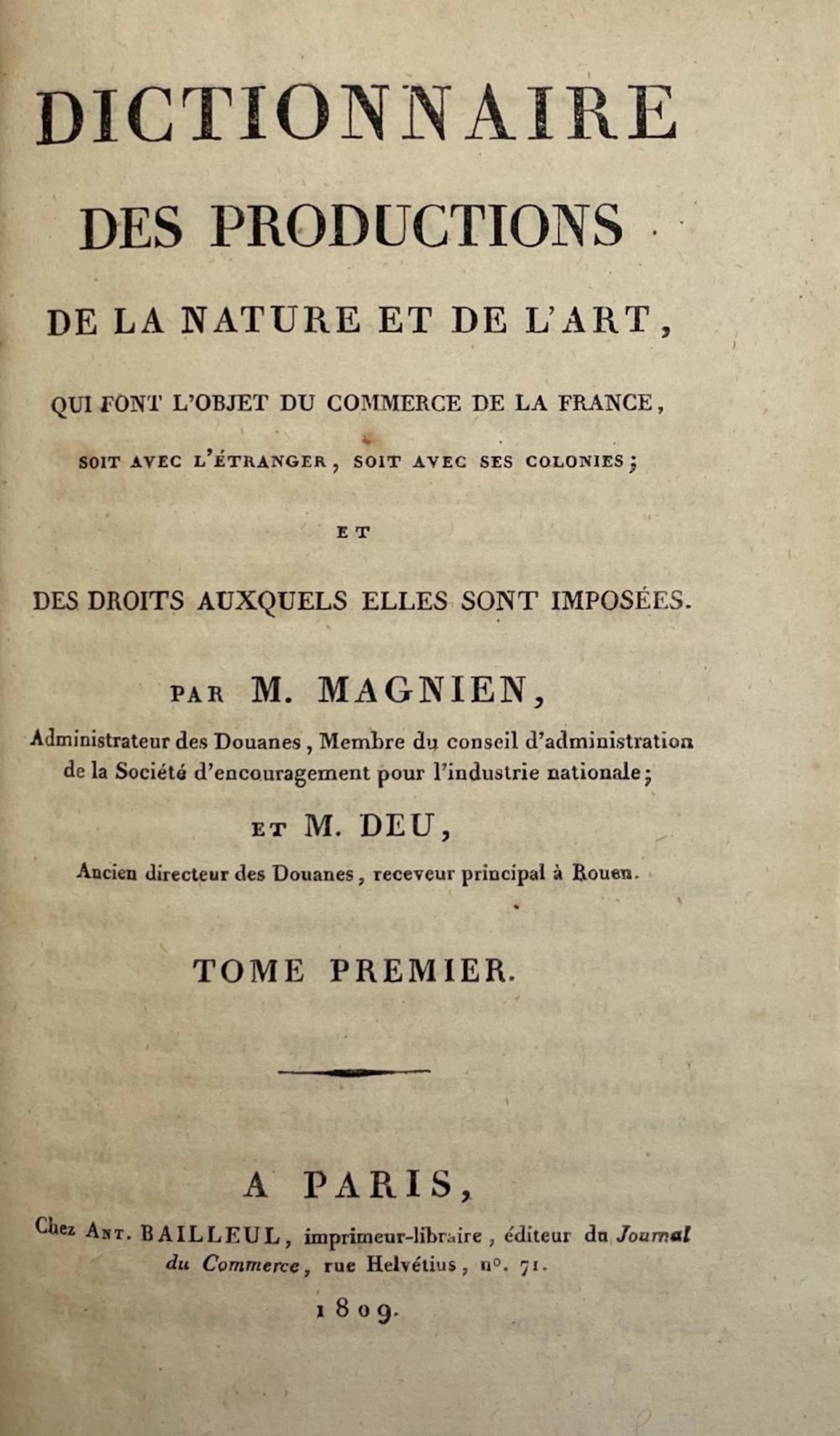 MAGNIEN (Vivent) et Louis-Joseph DEU DE PERTHES.
