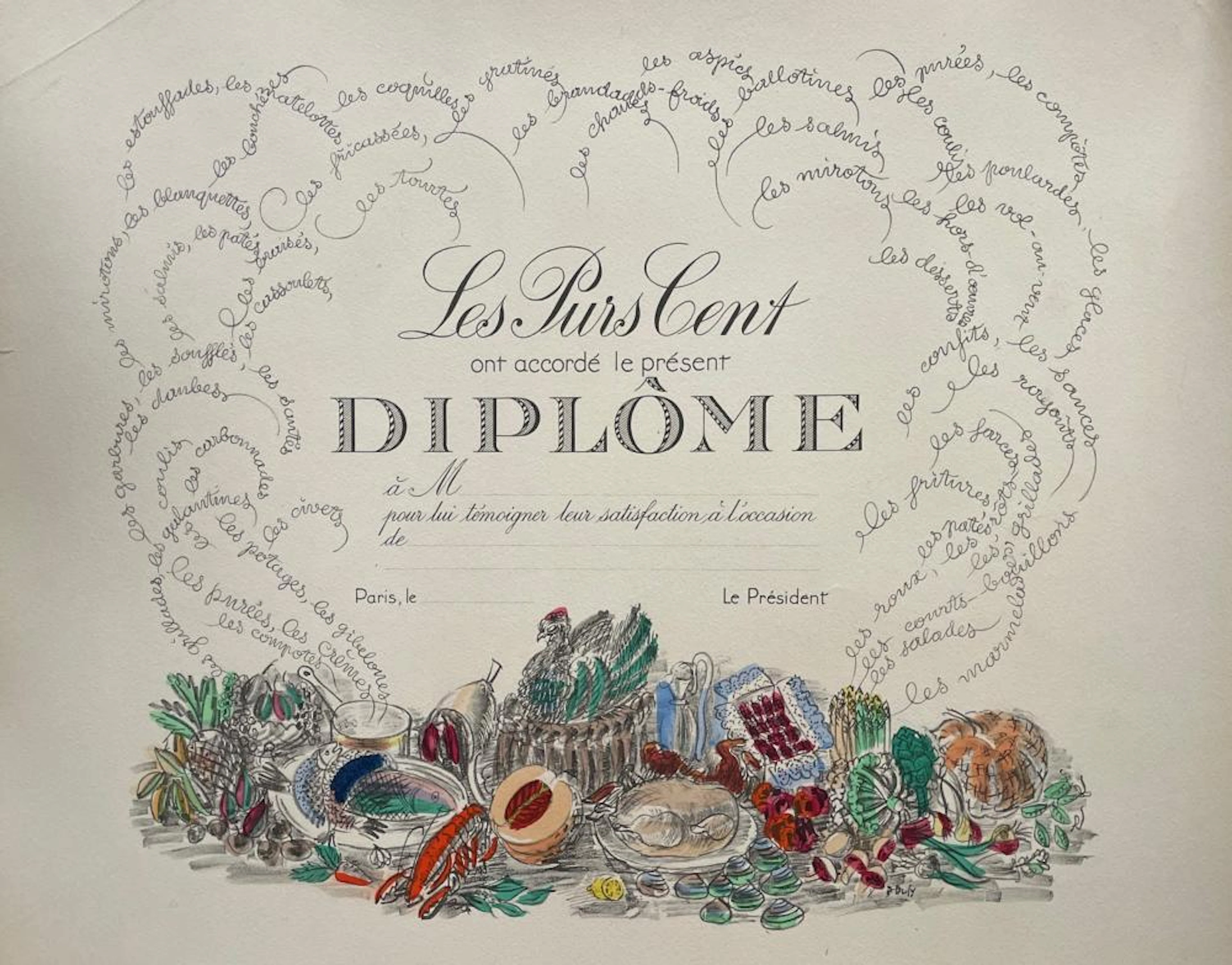 DIPLÔME DES PURS-CENT.