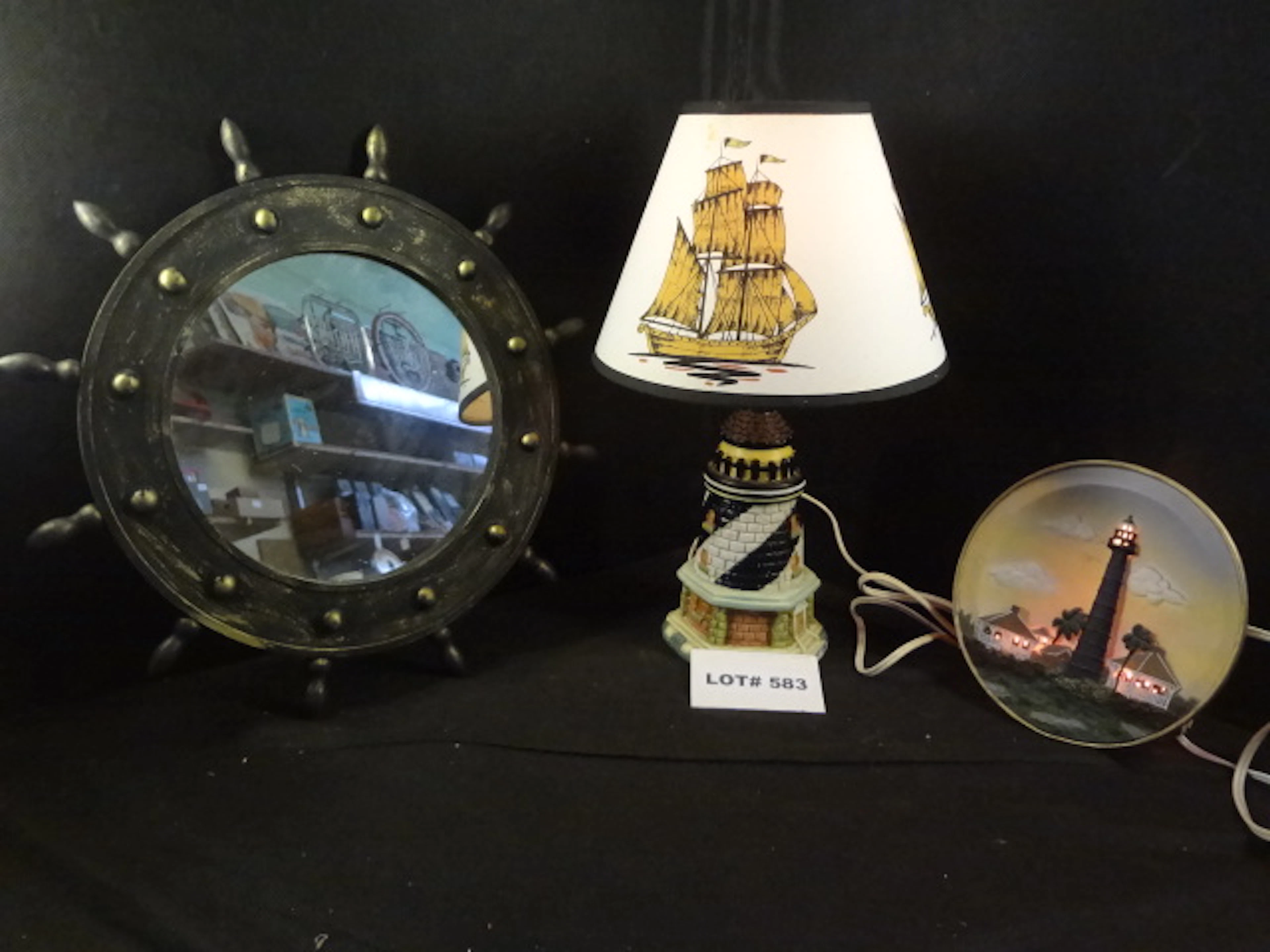 Three nautical/lighthouse items