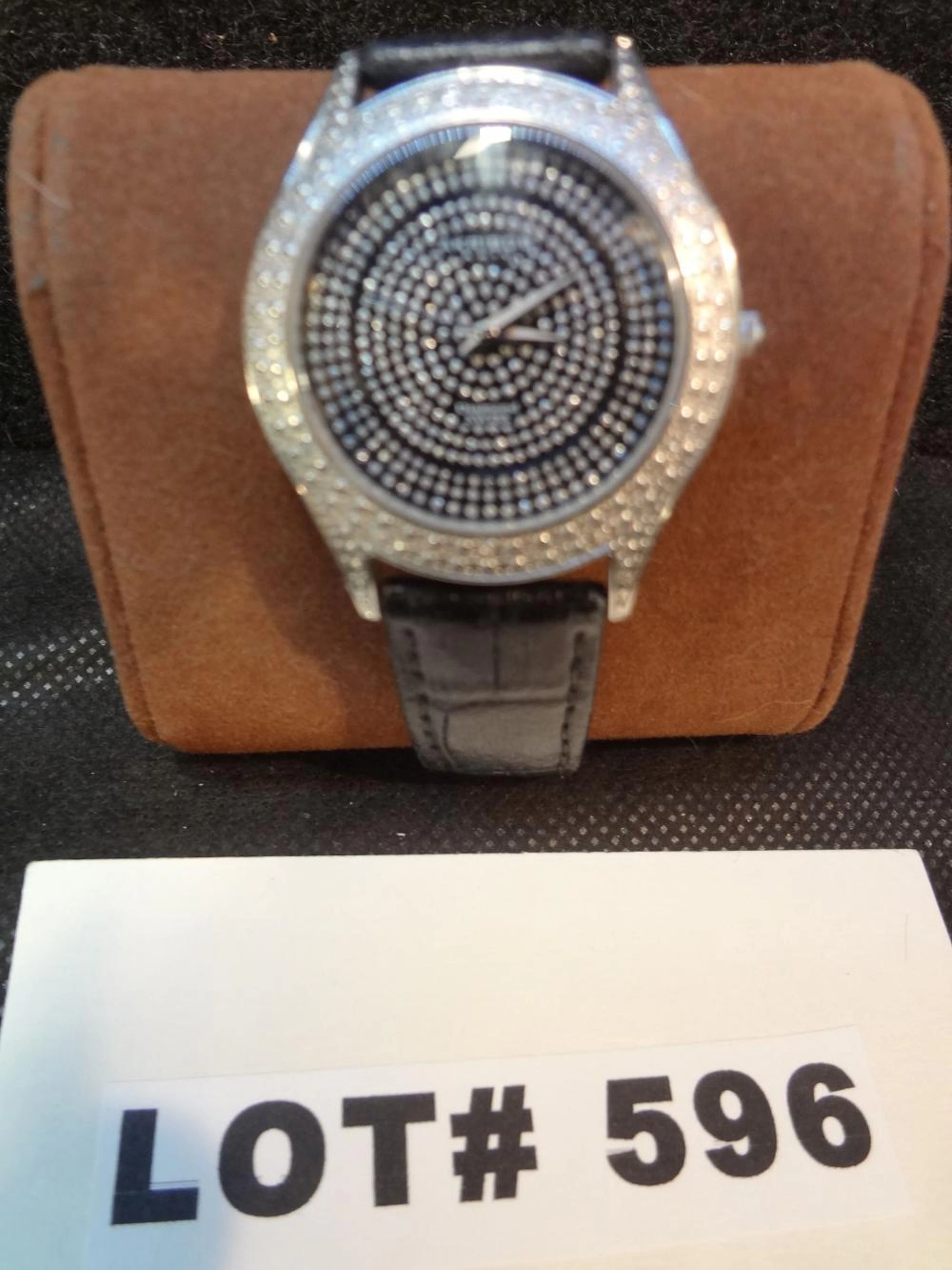 Vintage Akribos XXIV women's diamond dial watch