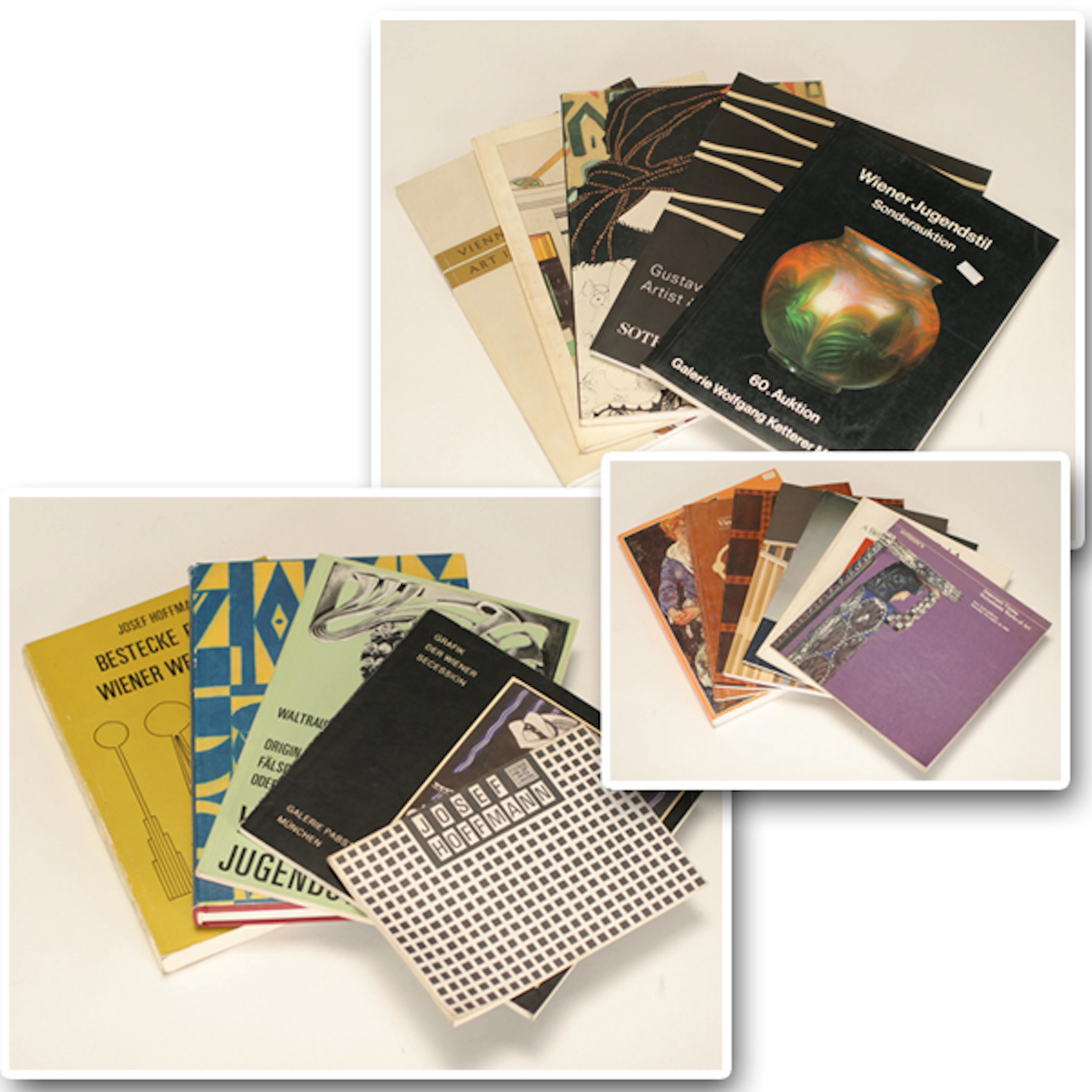 Seventeen books on Viennese Design from 1900s-1930s;