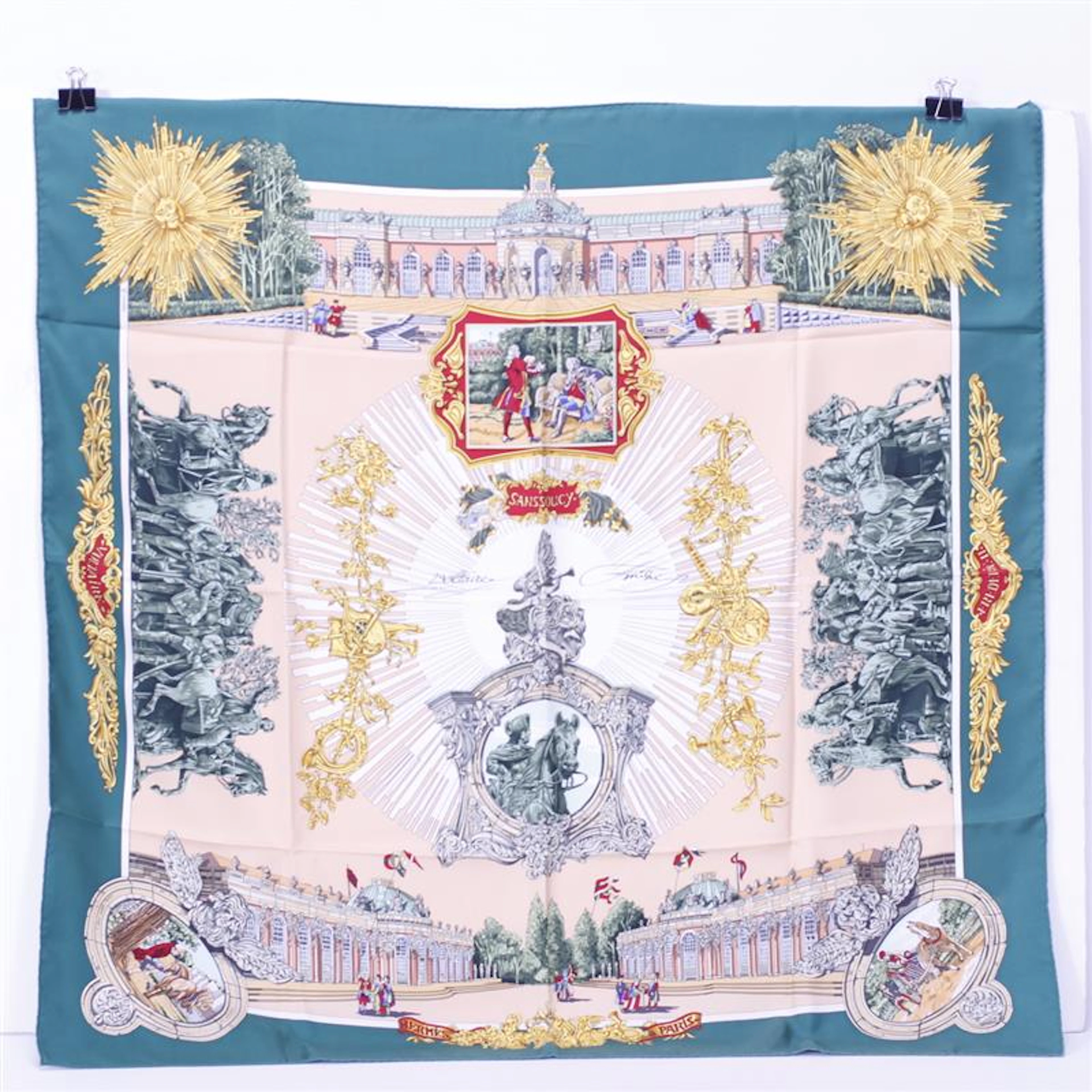 Hermes Paris Limited Edition ‘SansSoucy’ Silk Scarf designed by Loic