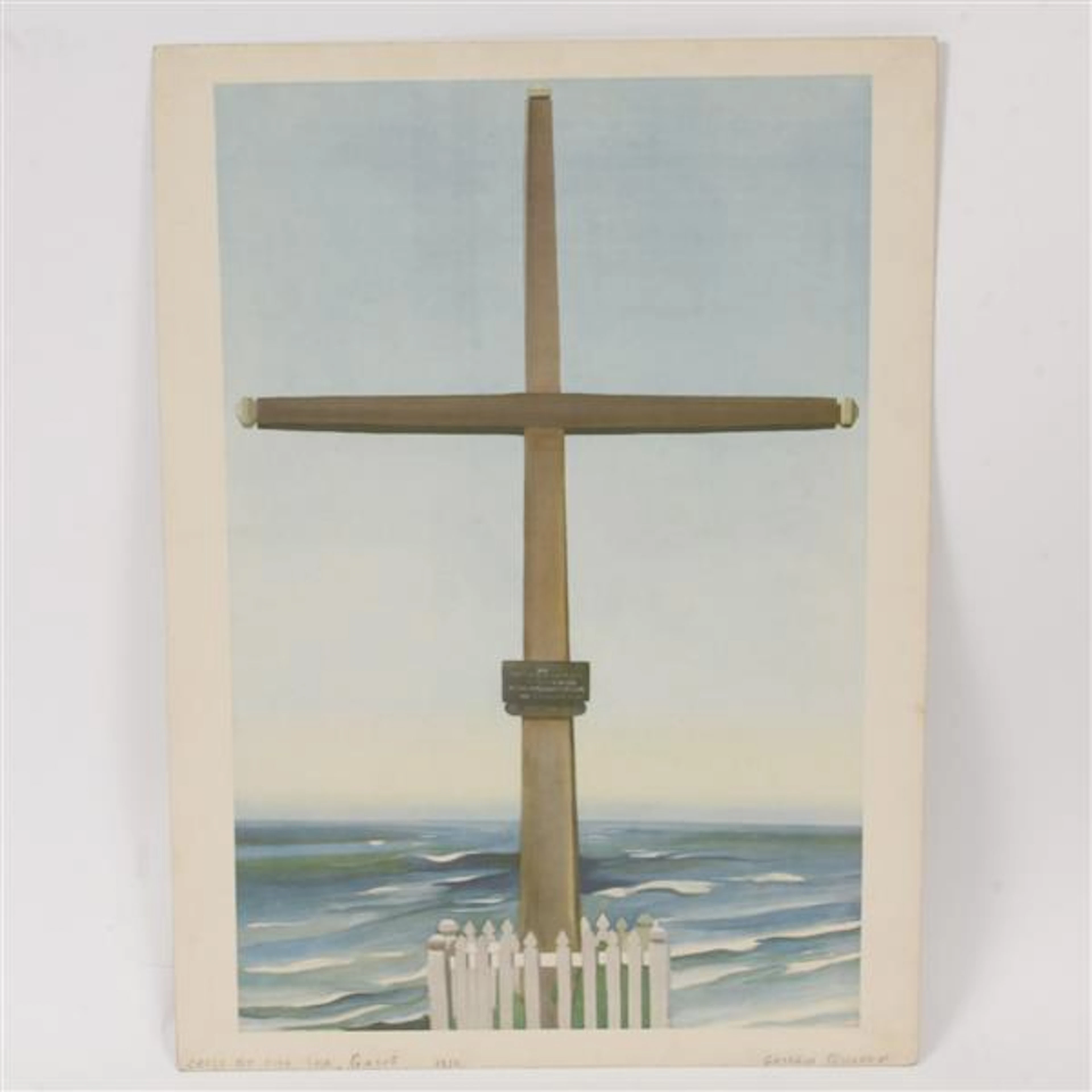 Georgia O’Keeffe, Cross by the Sea, 1932, lithograph, 18″ x 12″ (image)