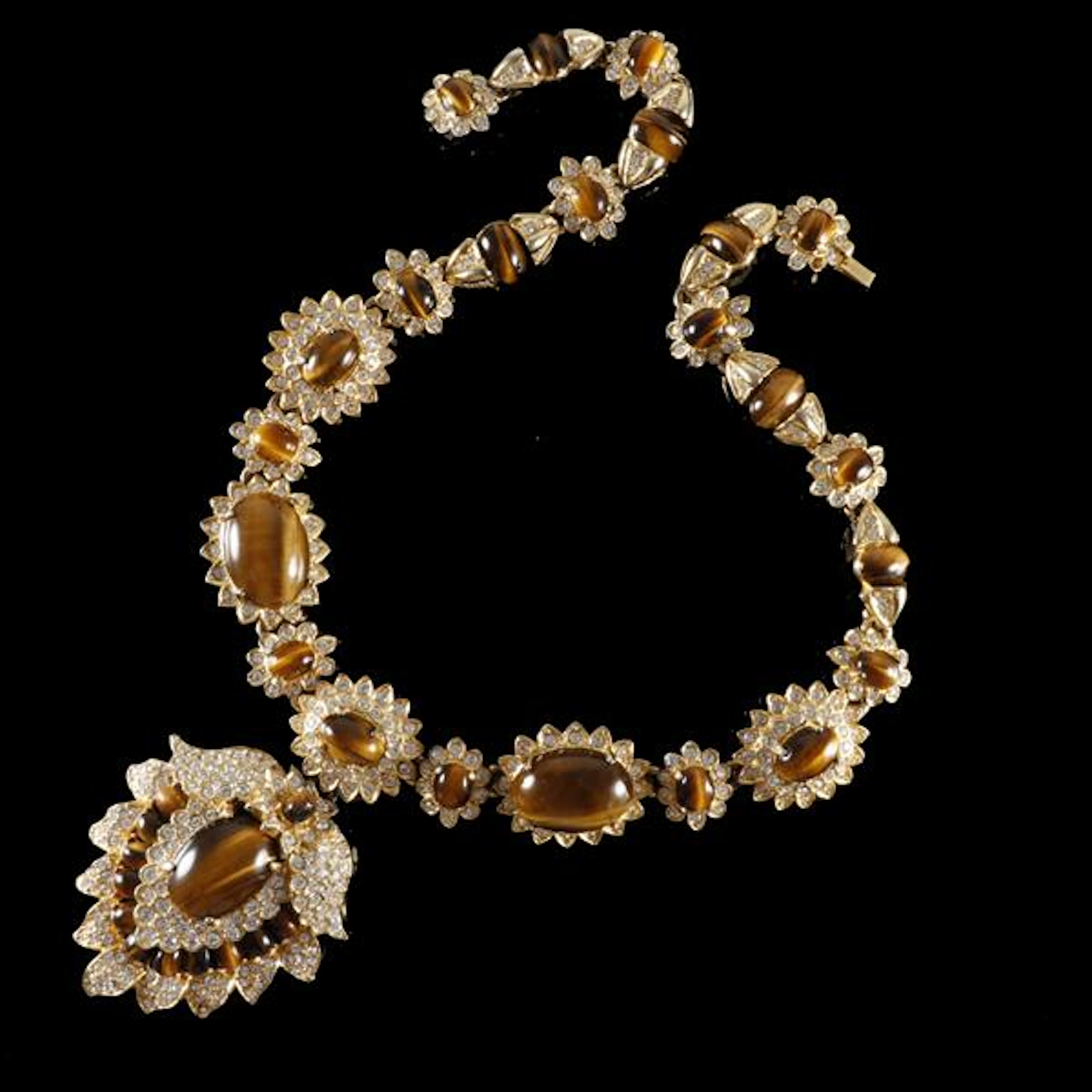 KJL “Jackie-O” tigereye necklace