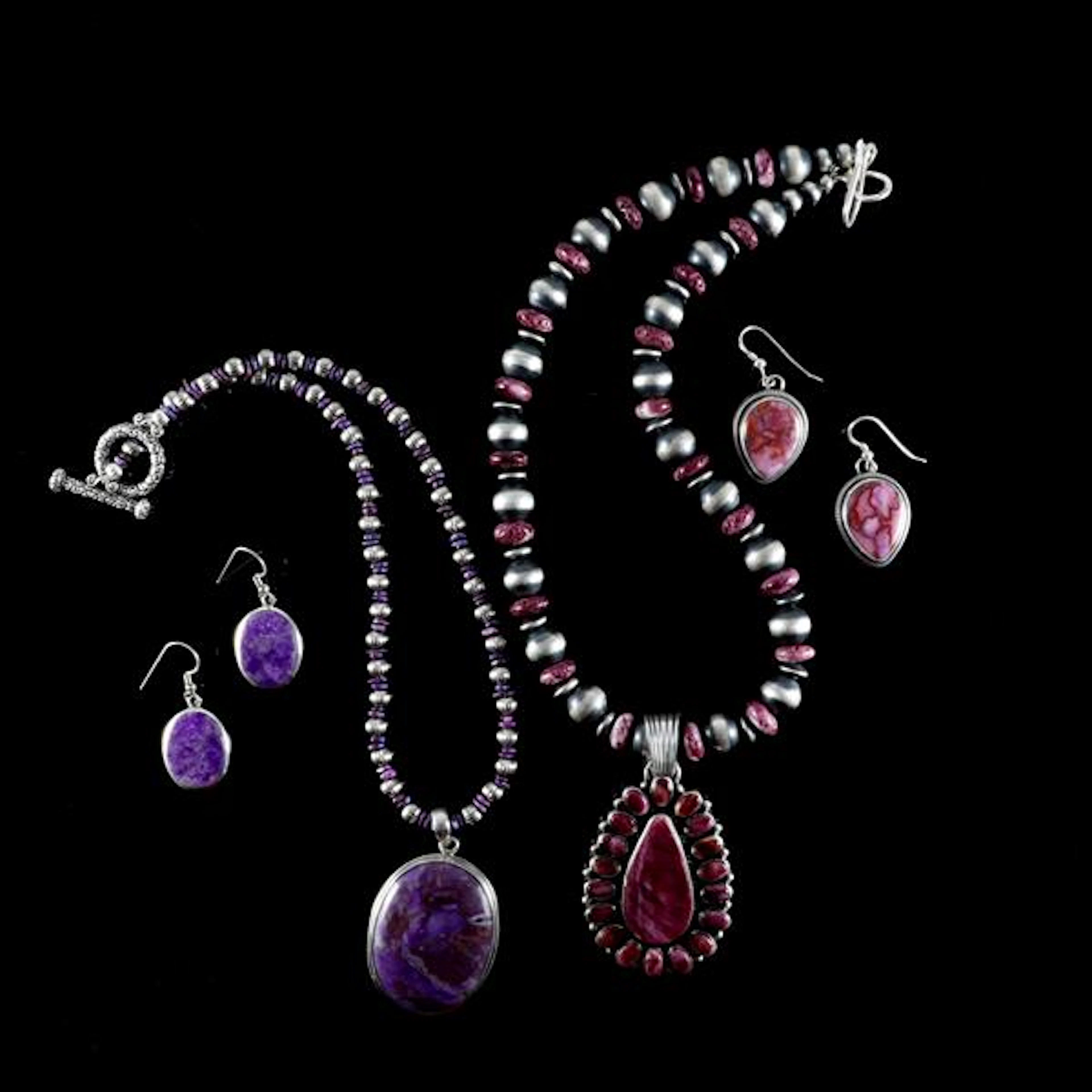 Native American sterling silver jewelry 4pc