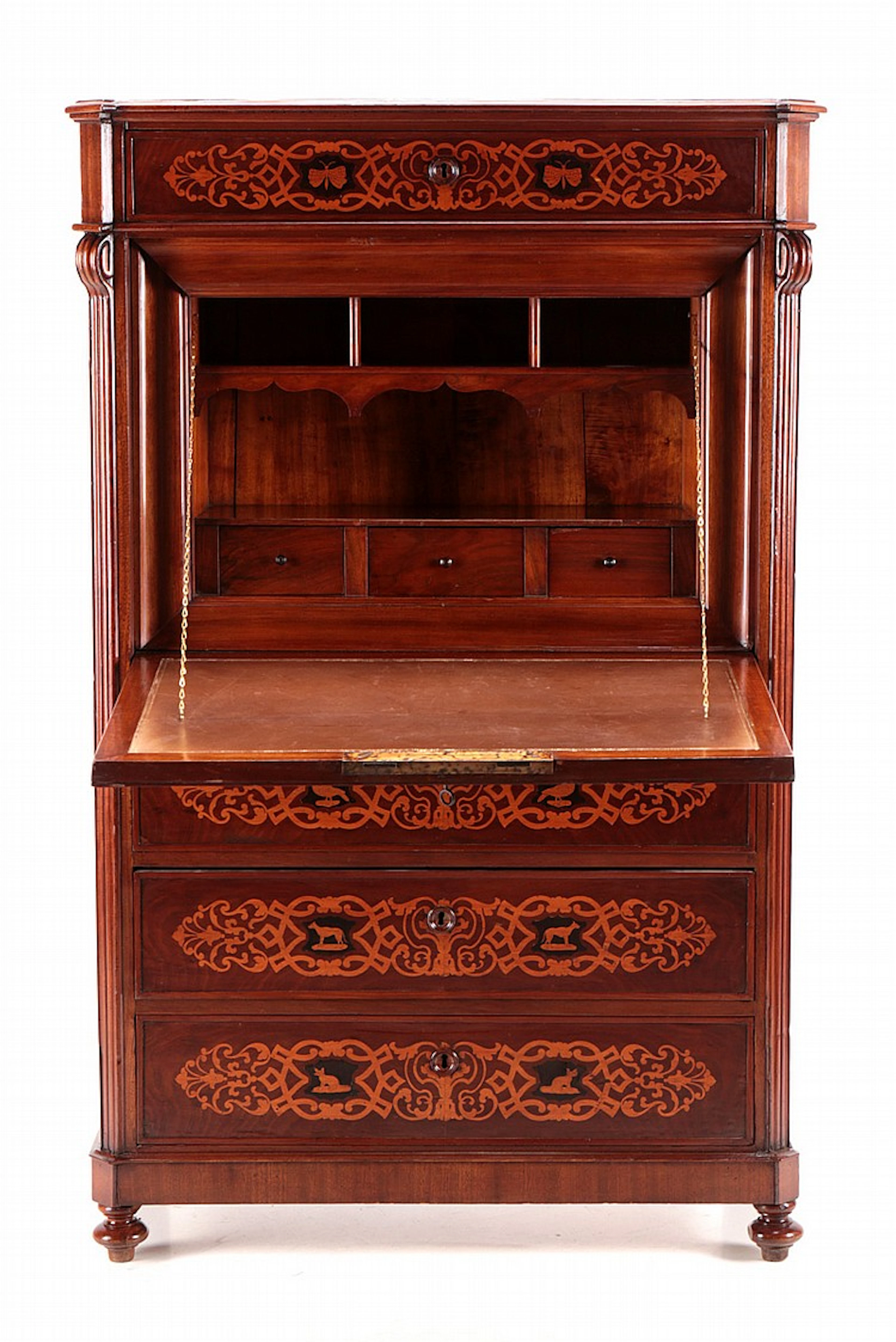 A VICTORIAN ABATTANT BUREAU