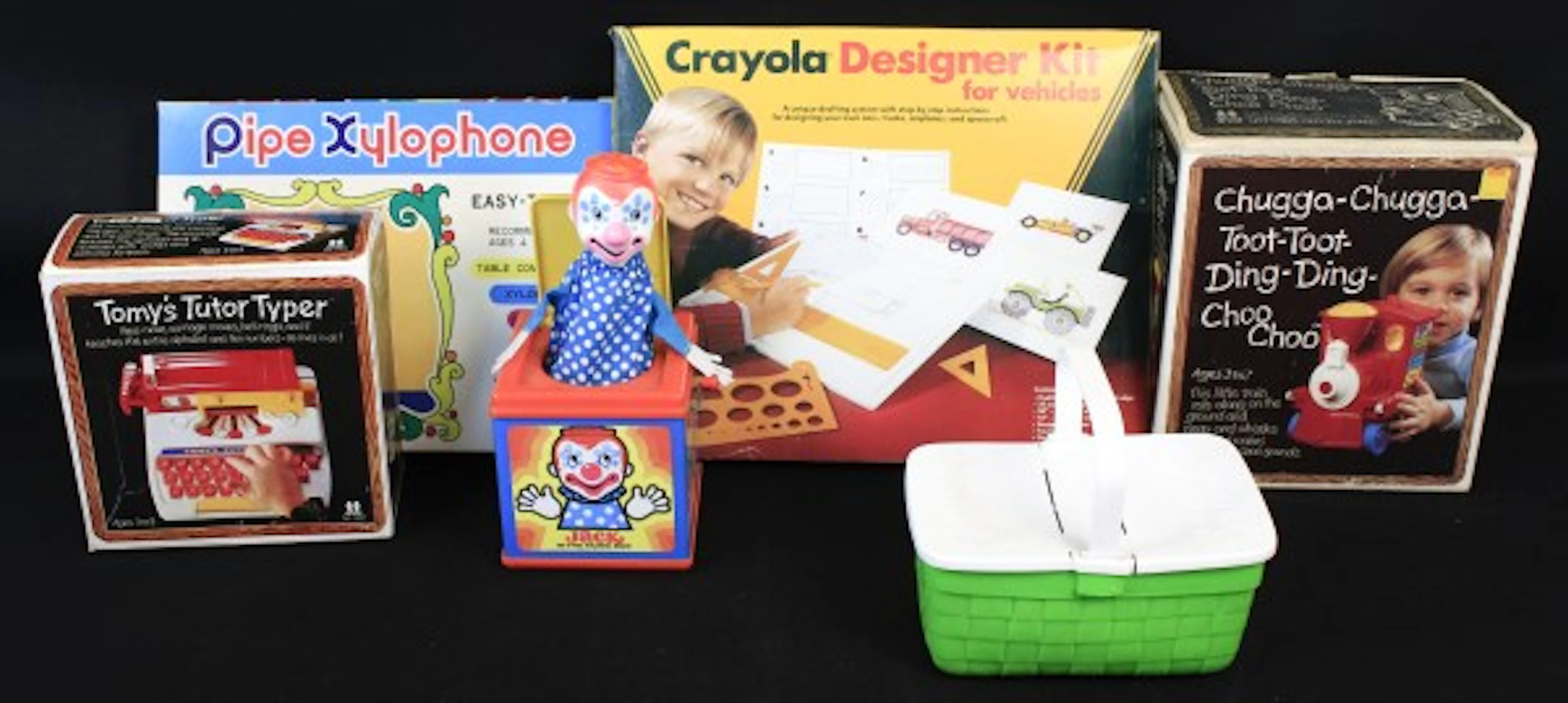 Assorted Vintage Toy Lot, Mattel, Crayola