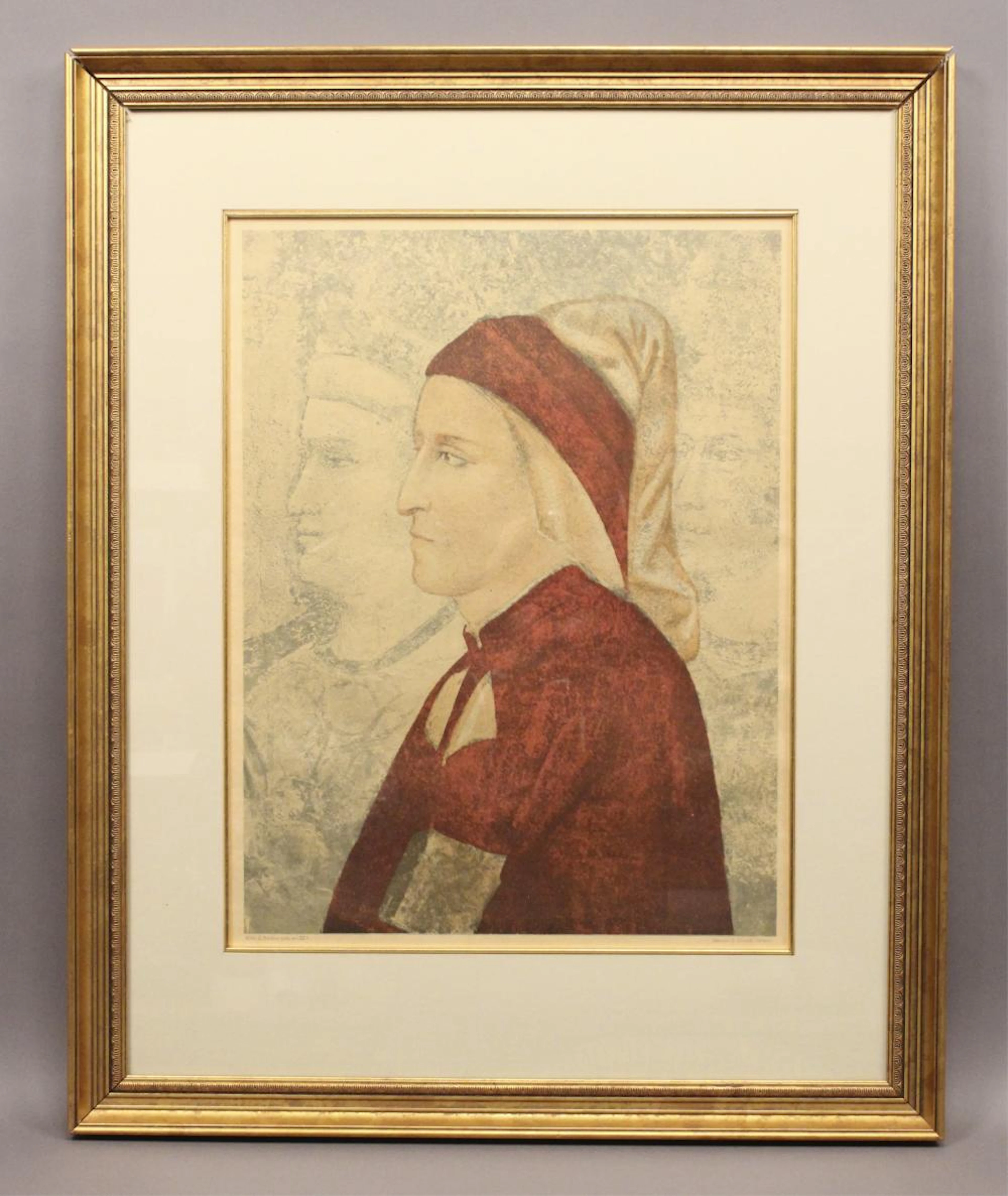Dante Alighieri by Giotto di Bondone Print